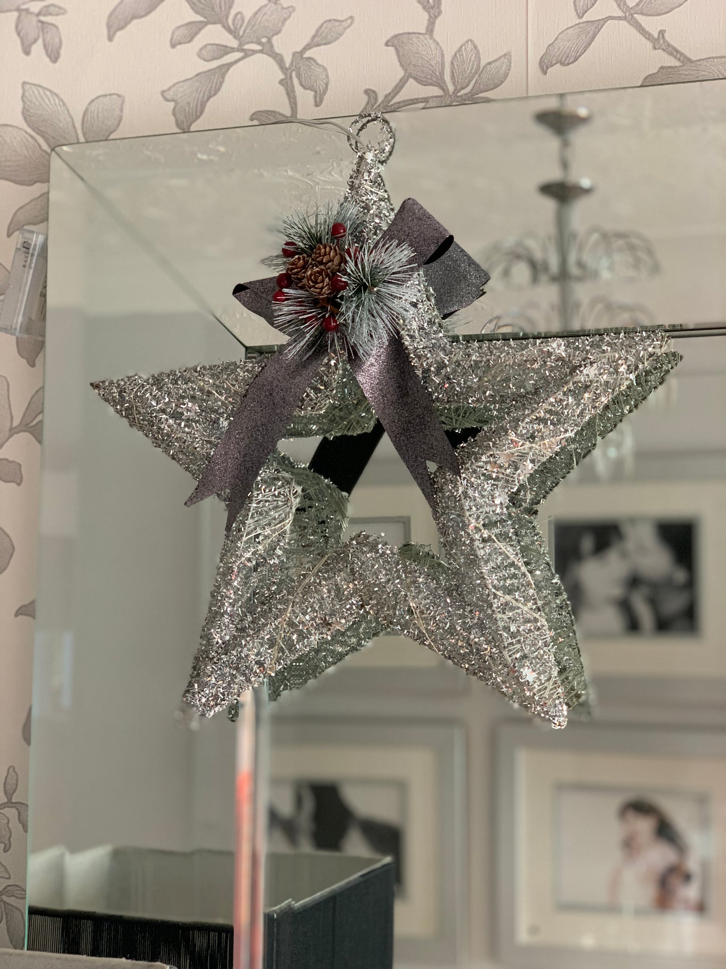 Christmas Open Star Silver