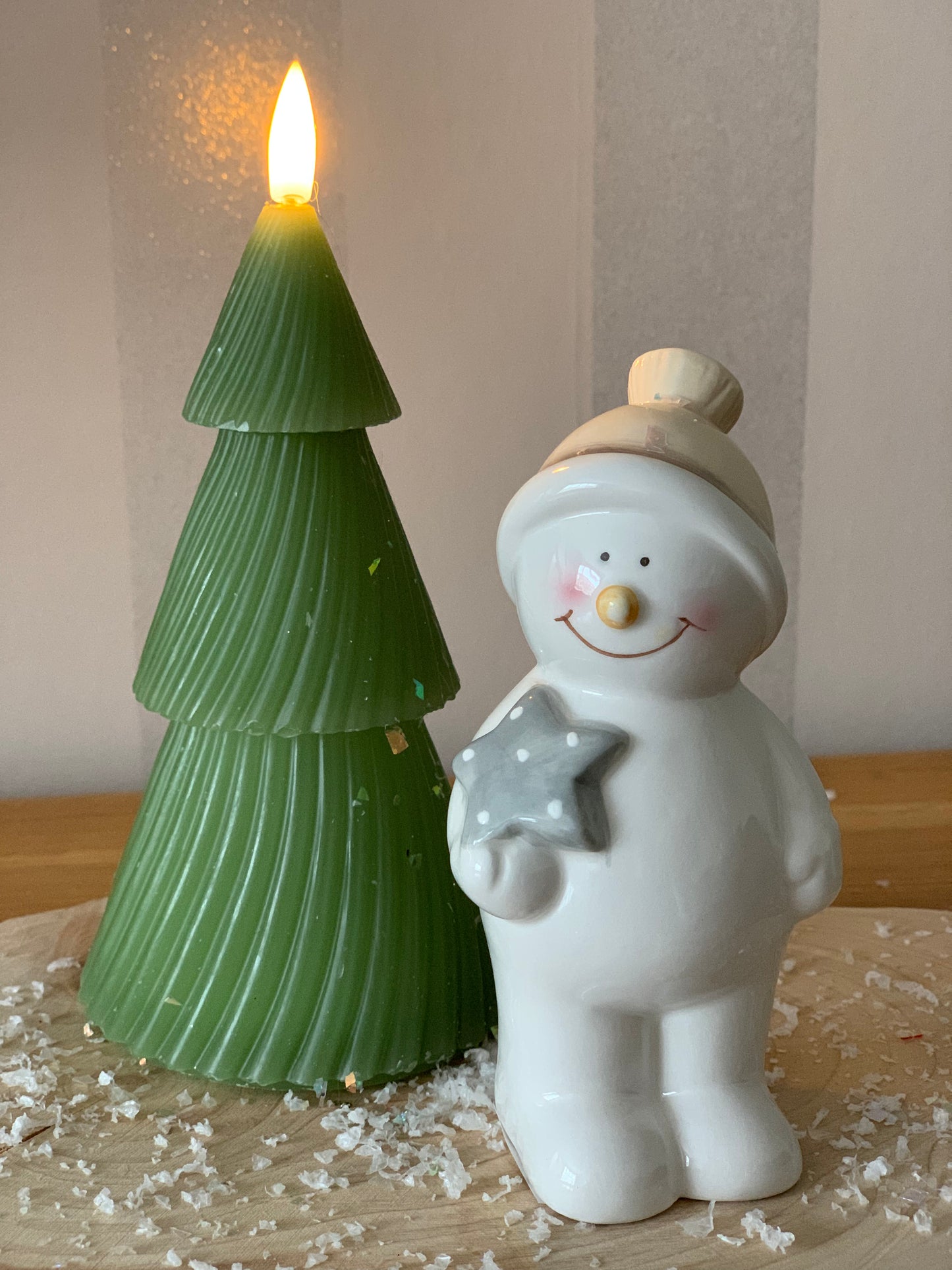 Christmas Snowman with Grey Star