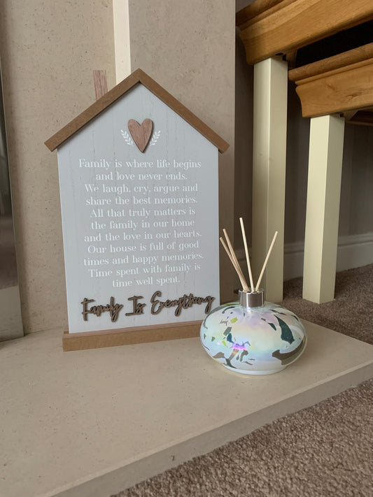 Family is everything plaque