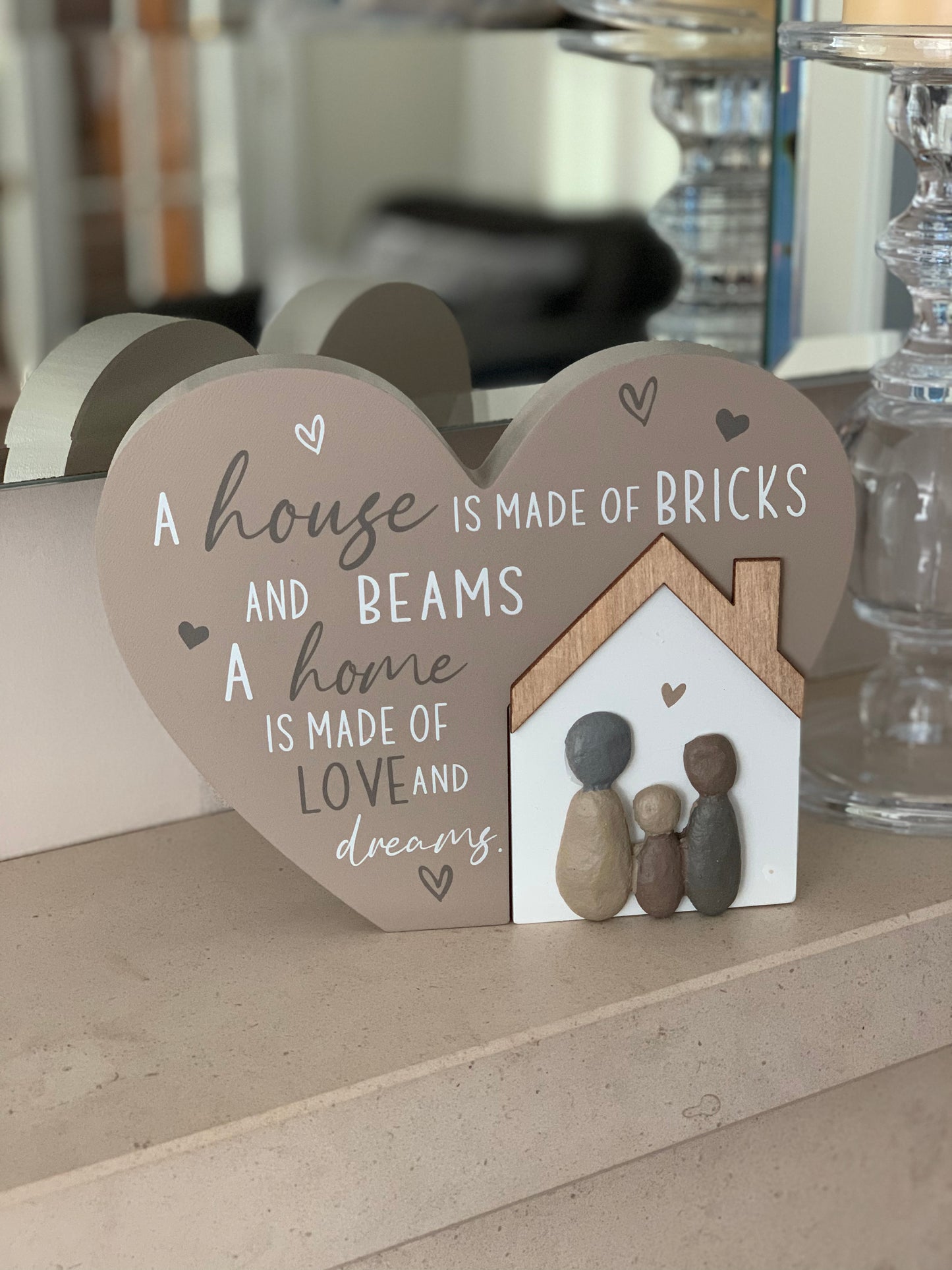 Love & Affection Heart House Plaque