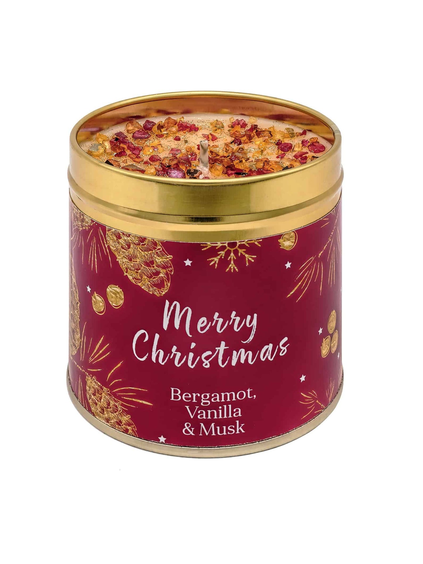 Christmas Elegance Candle - Merry Christmas