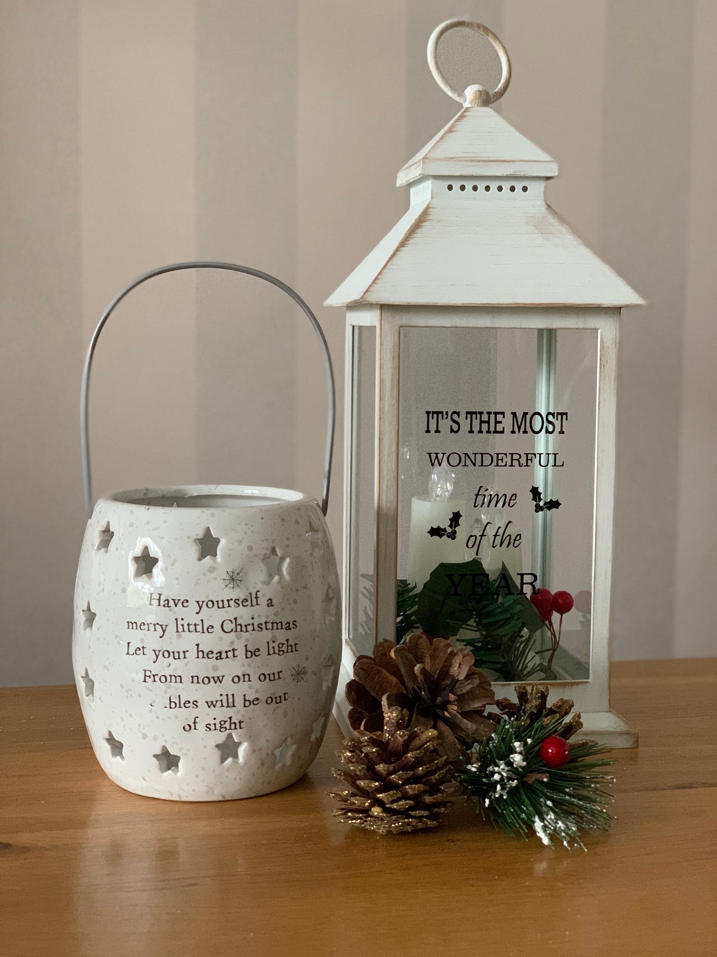Christmas Sentiment Lantern