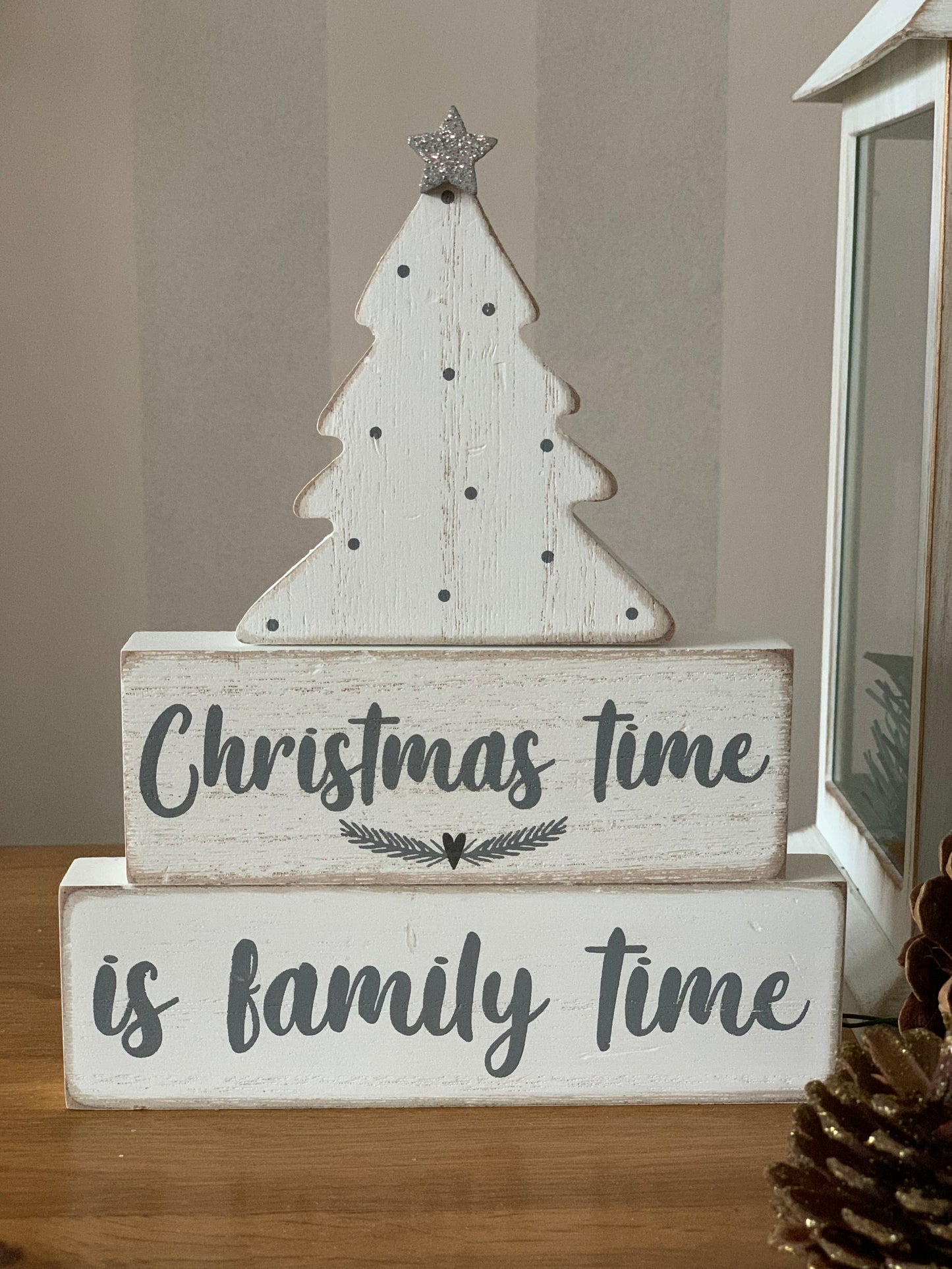 Wooden Christmas Tree Block