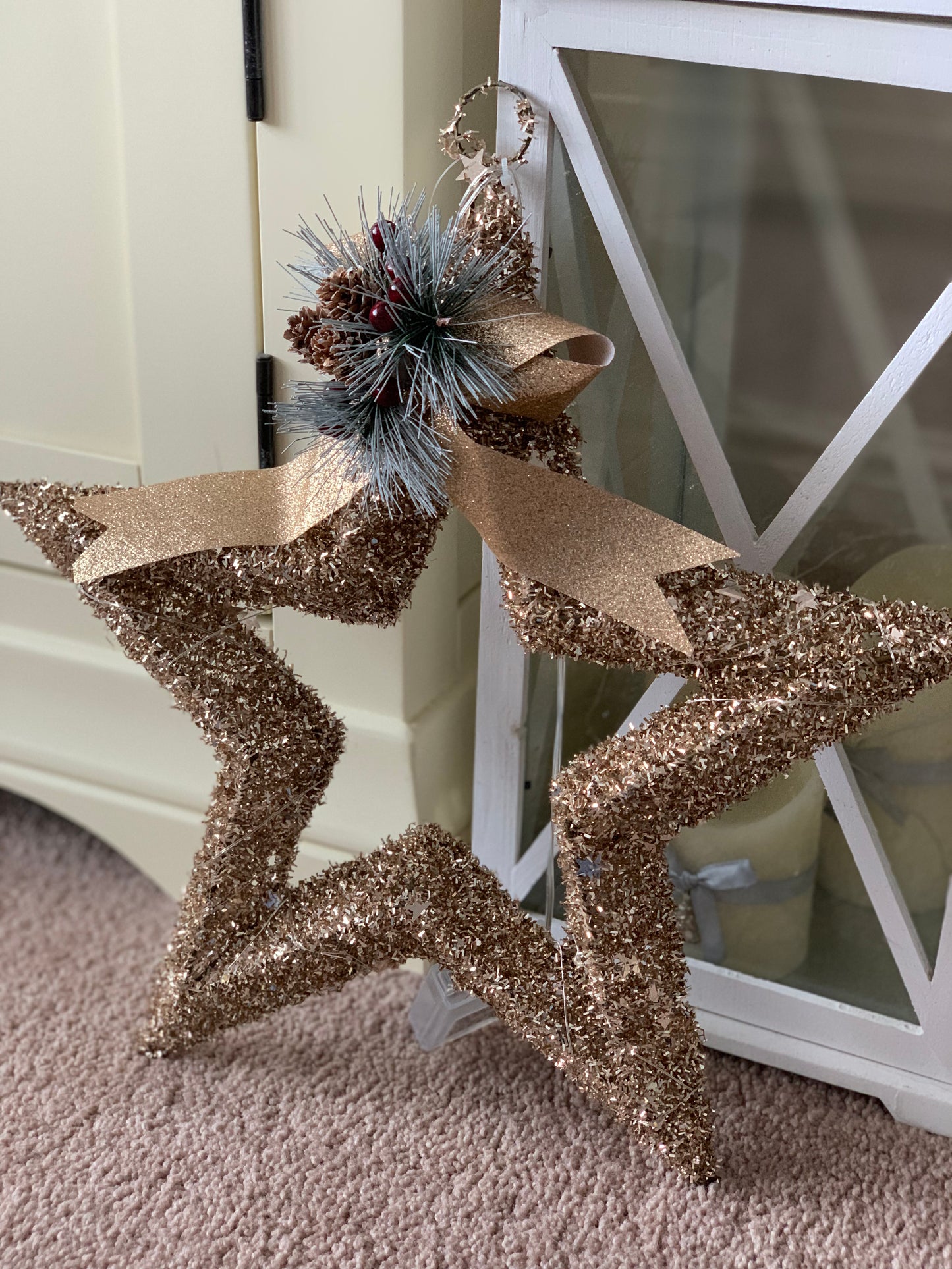 Christmas Open Star Gold