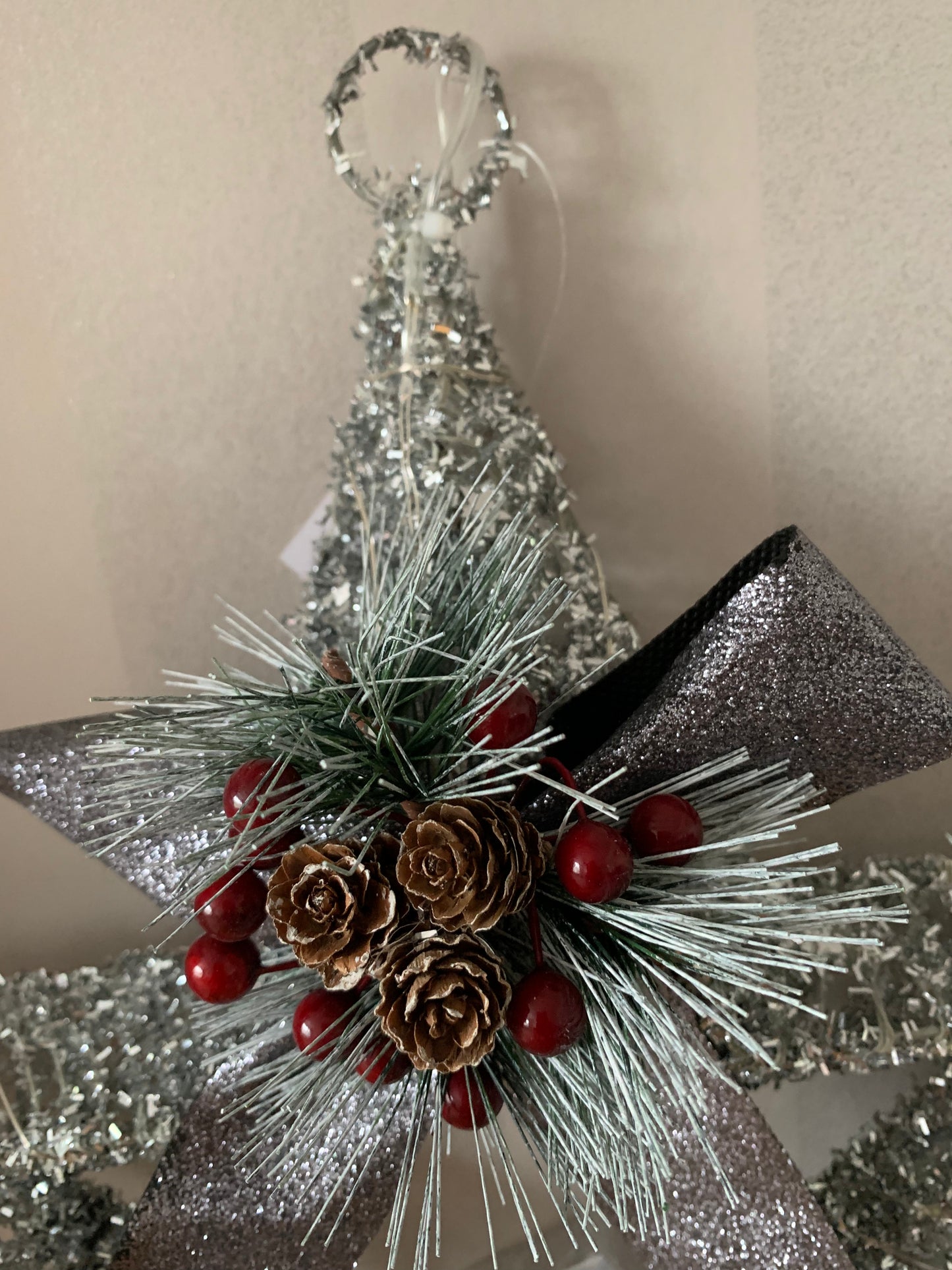 Christmas Open Star Silver