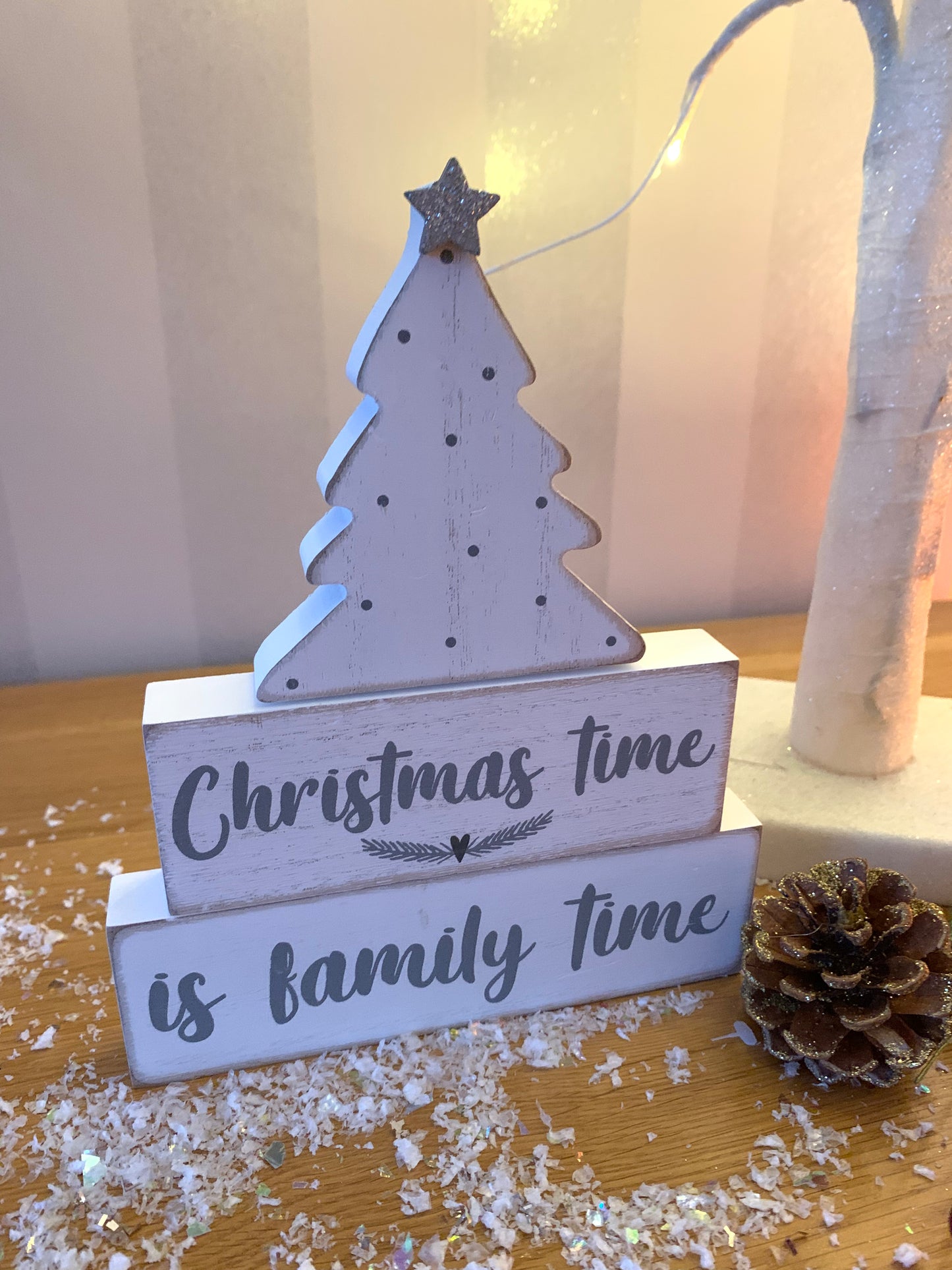 Wooden Christmas Tree Block