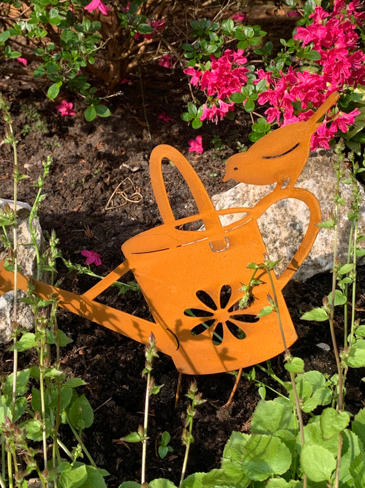 Cast Iron Watering Can Stake (Collection only)