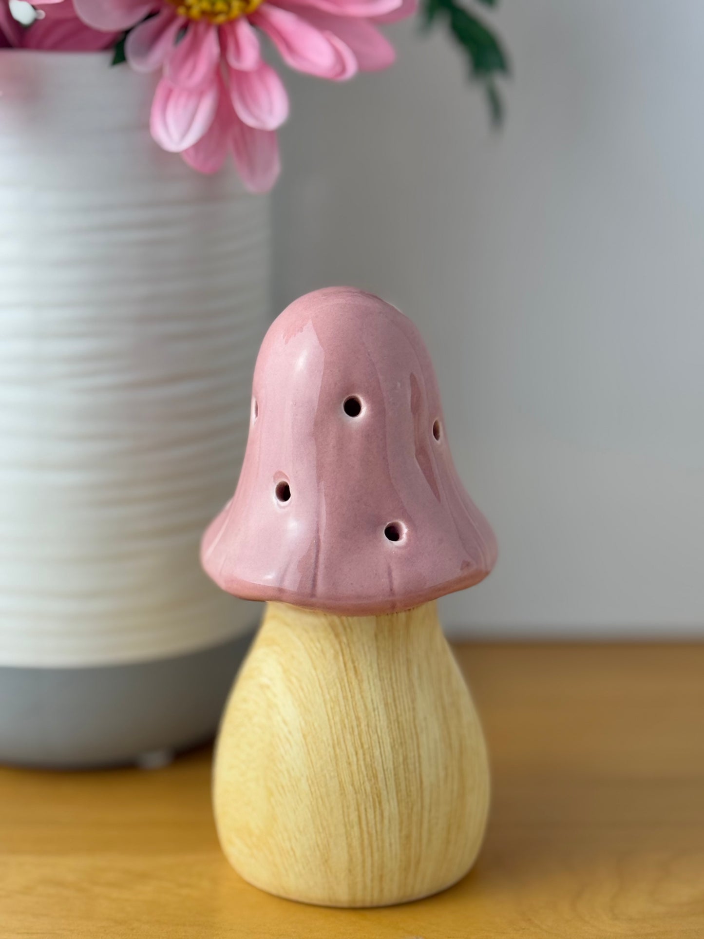 Mushroom Glow Lamp - Pink