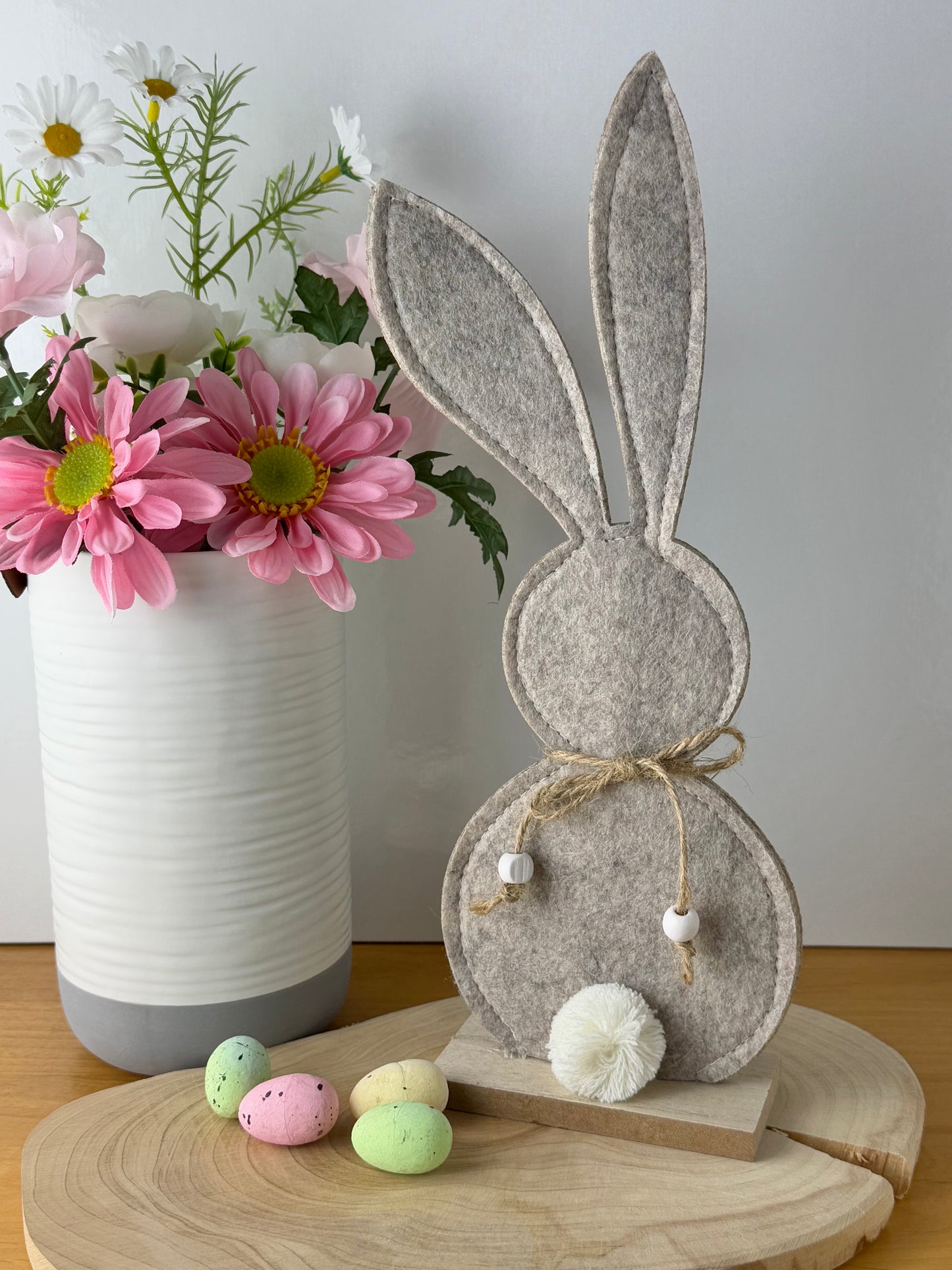 Felt Bunny - small with pom pom tail