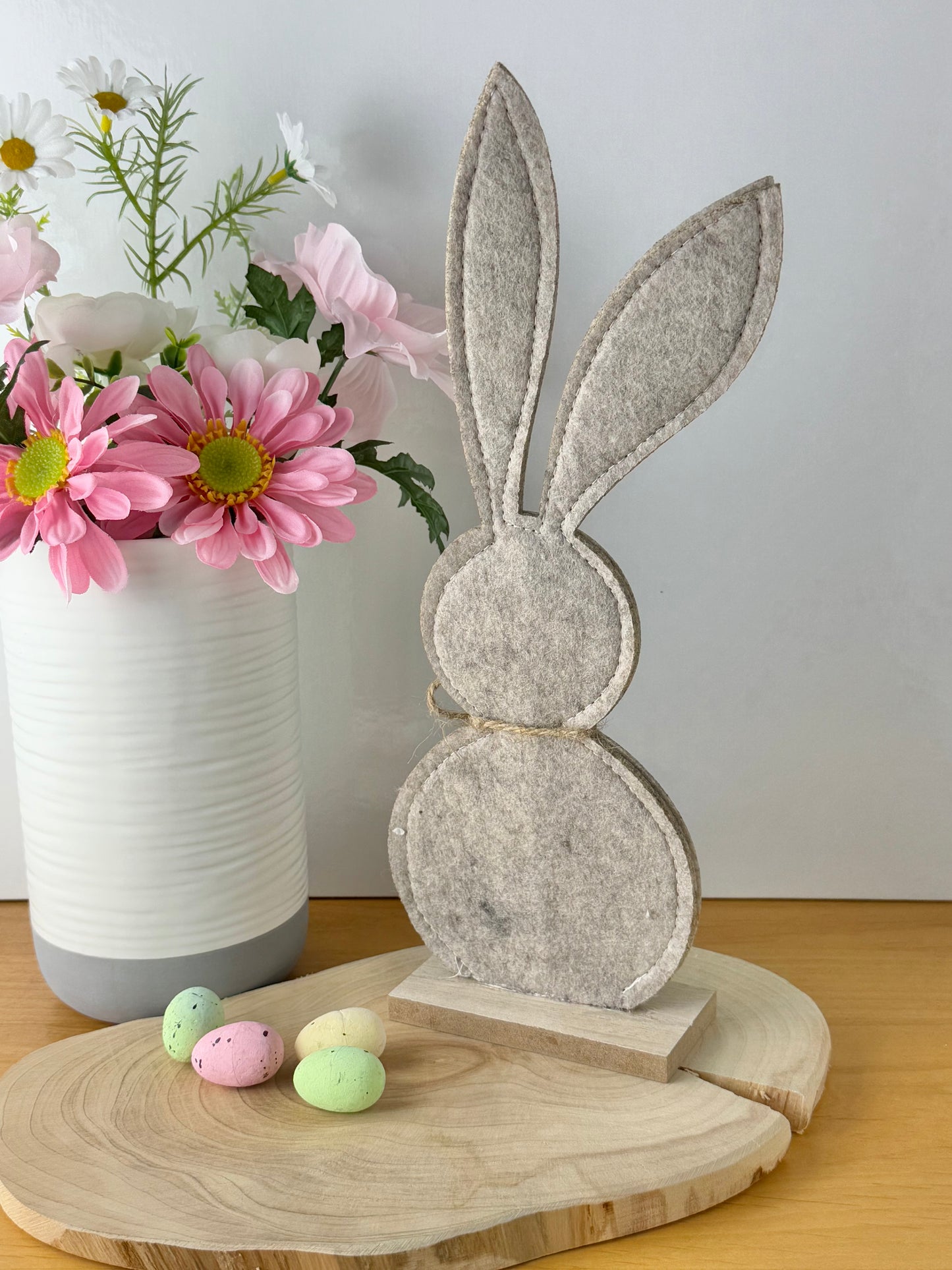 Felt Bunny - small with pom pom tail