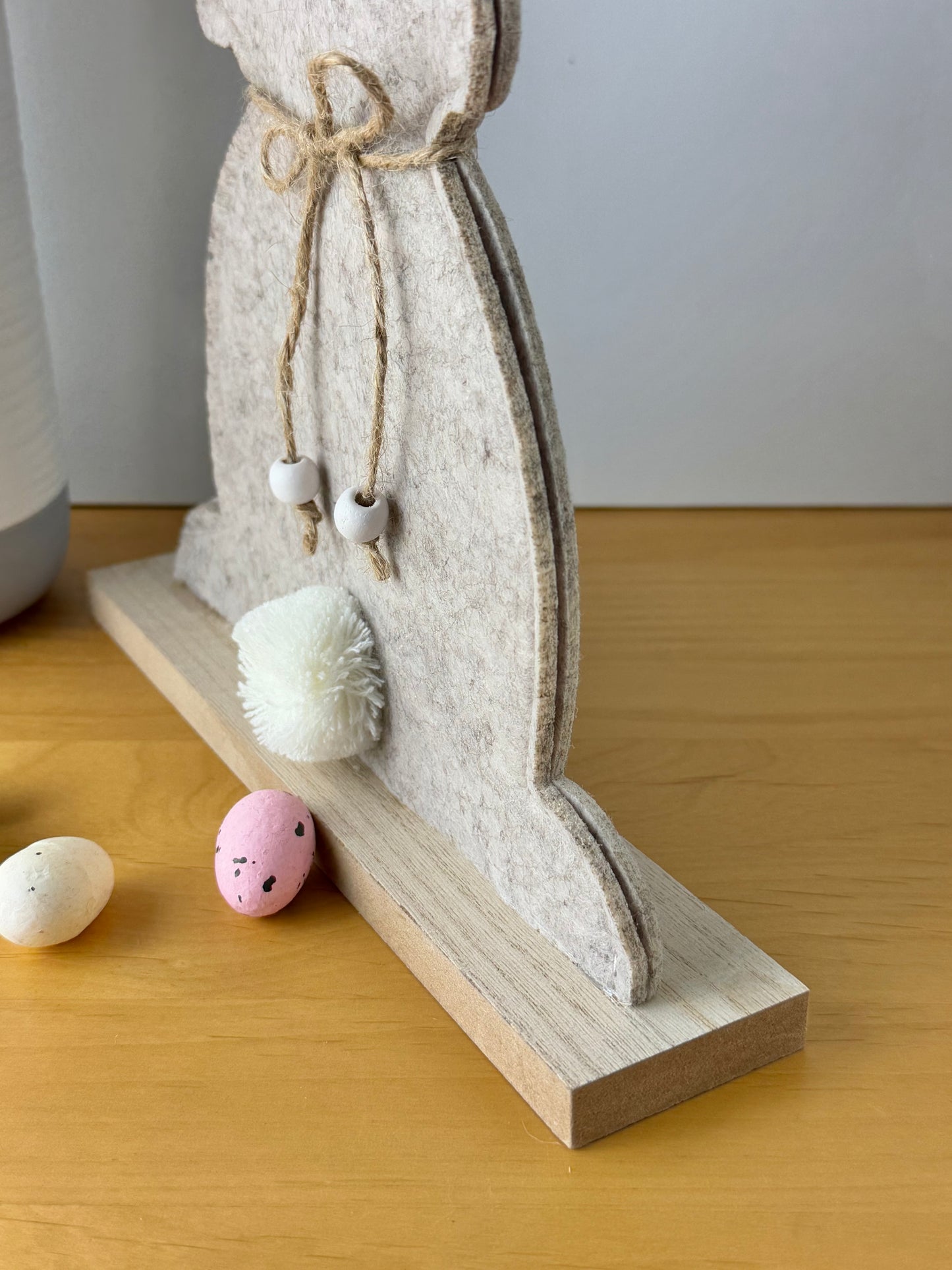 Felt Bunny - large with pom pom tail