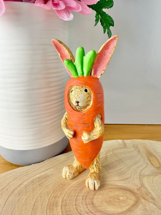Jasper Rabbit in a carrot costume