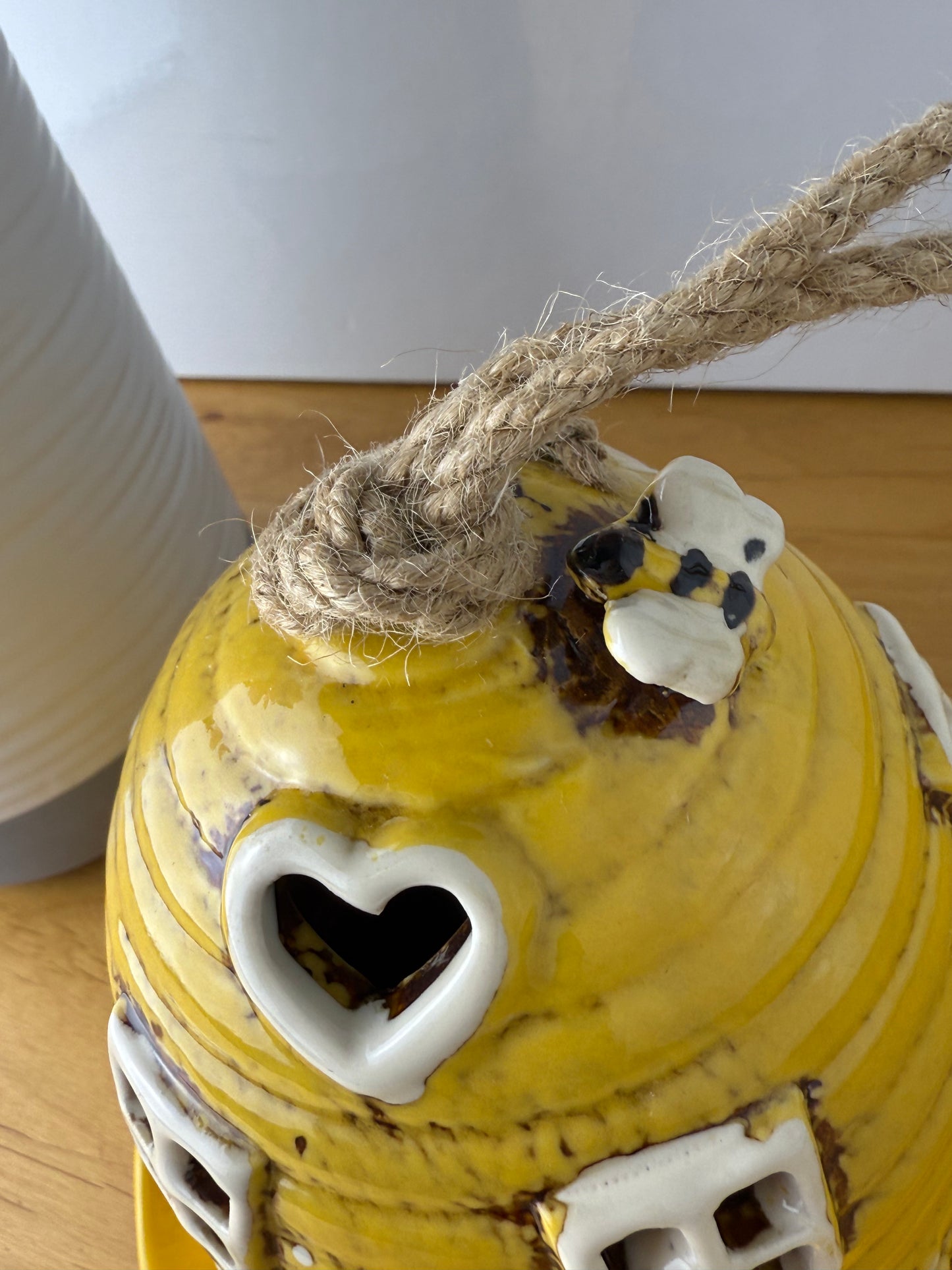 Beehive Yellow Bird Feeder