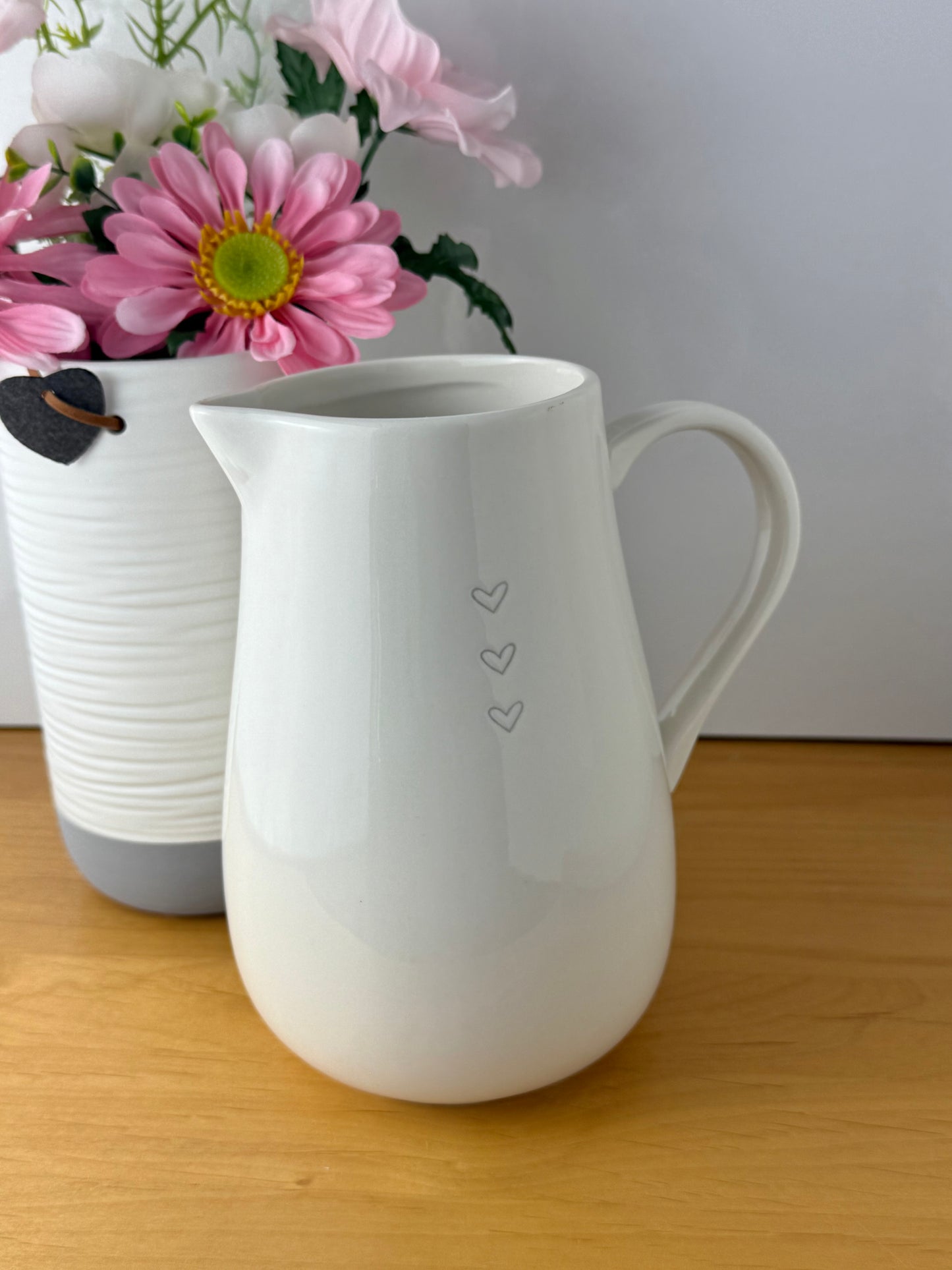 Classic Ceramic Jug with heart design