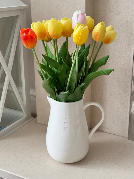 Classic Ceramic Jug with heart design