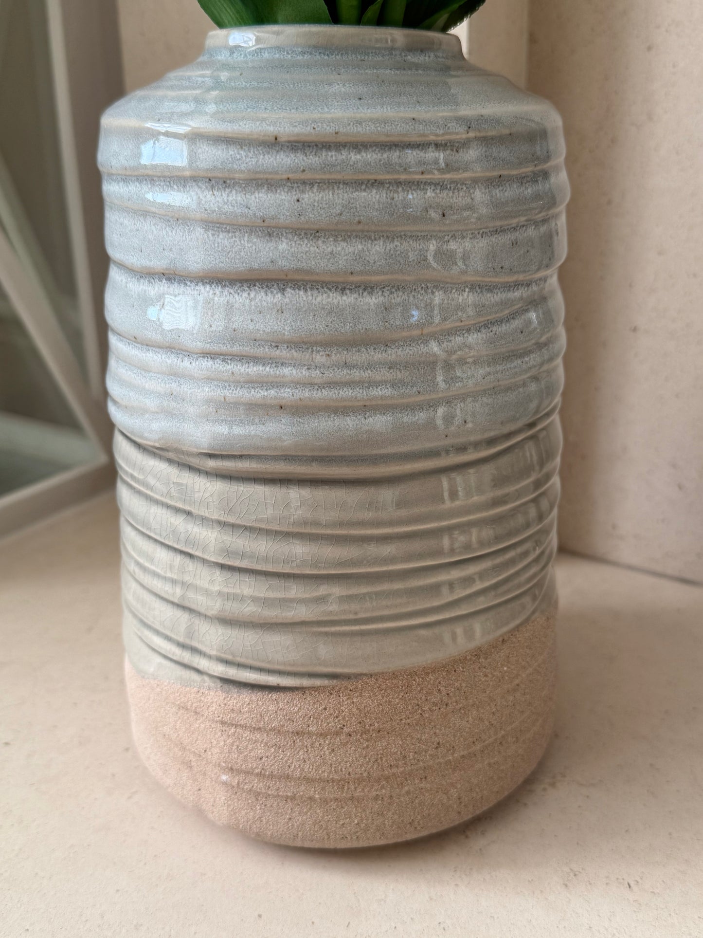 Grey Dip Tall Vase