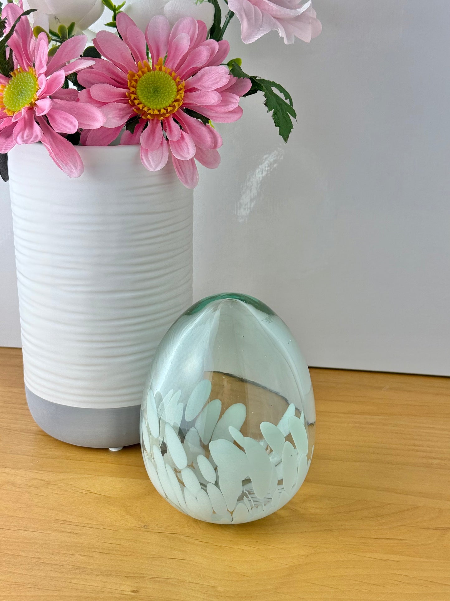 Patterned Glass Egg