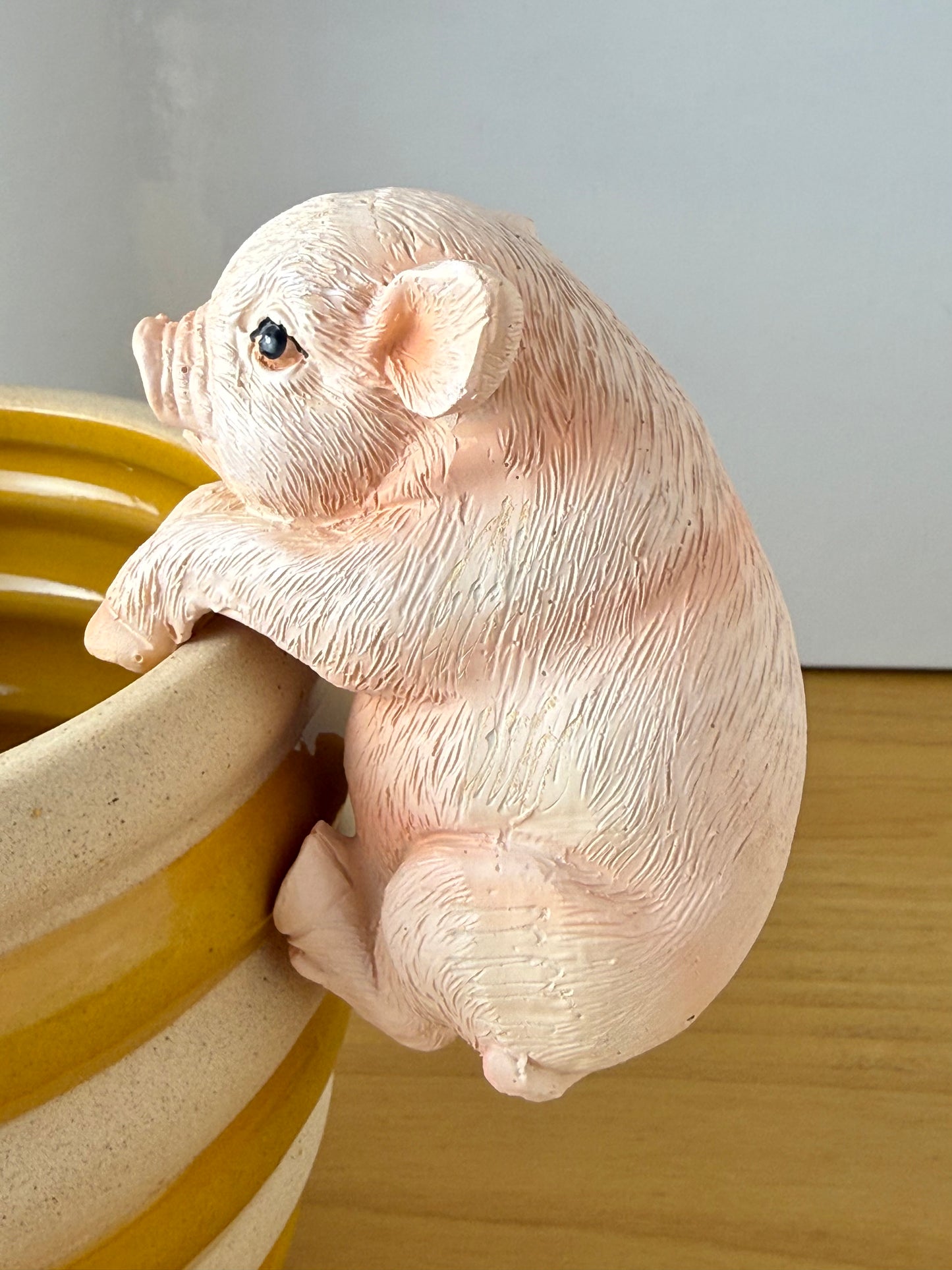 Pink Pig Plant Pot Hanger