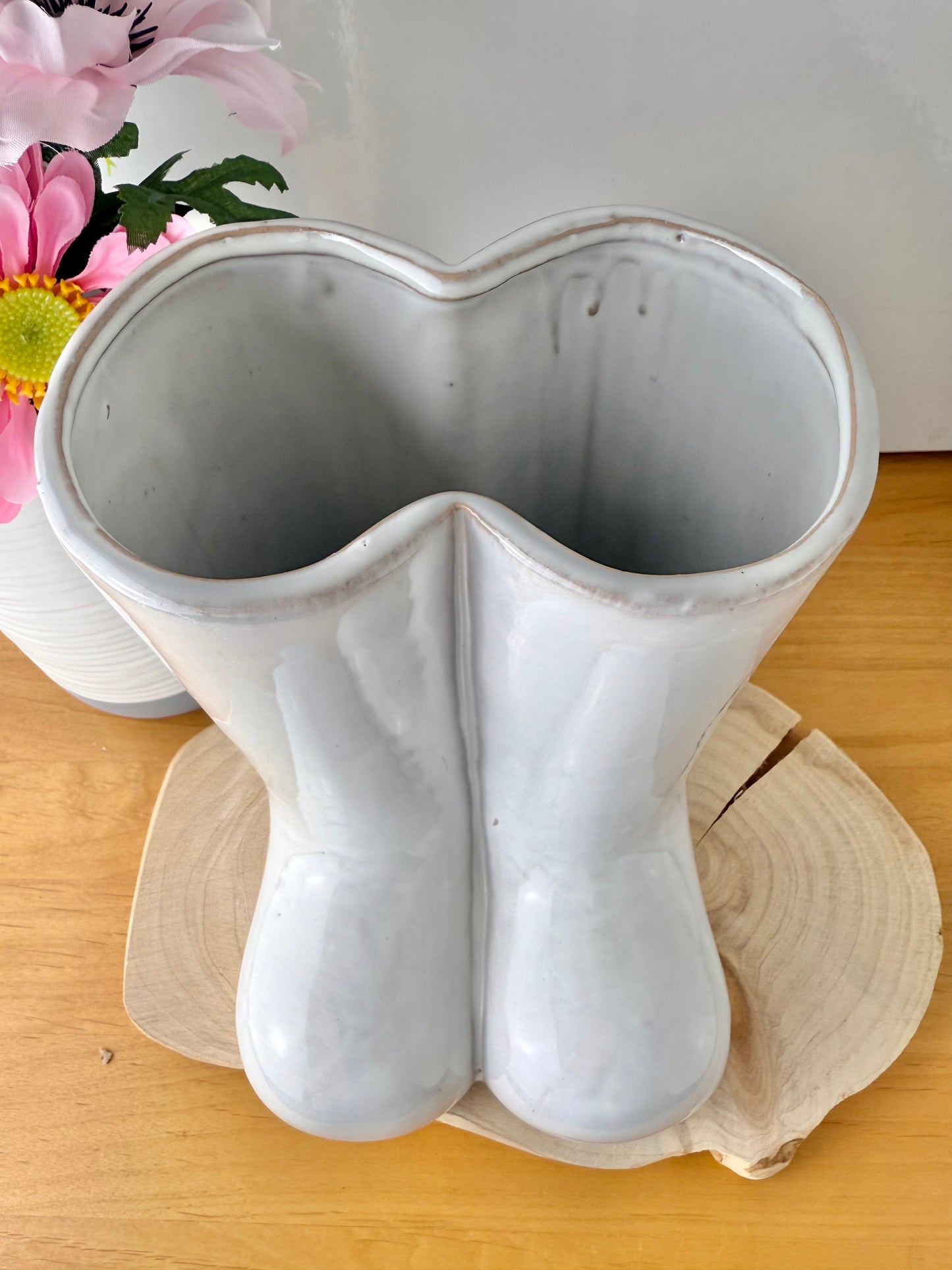 Porcelain Boot Plant Pot
