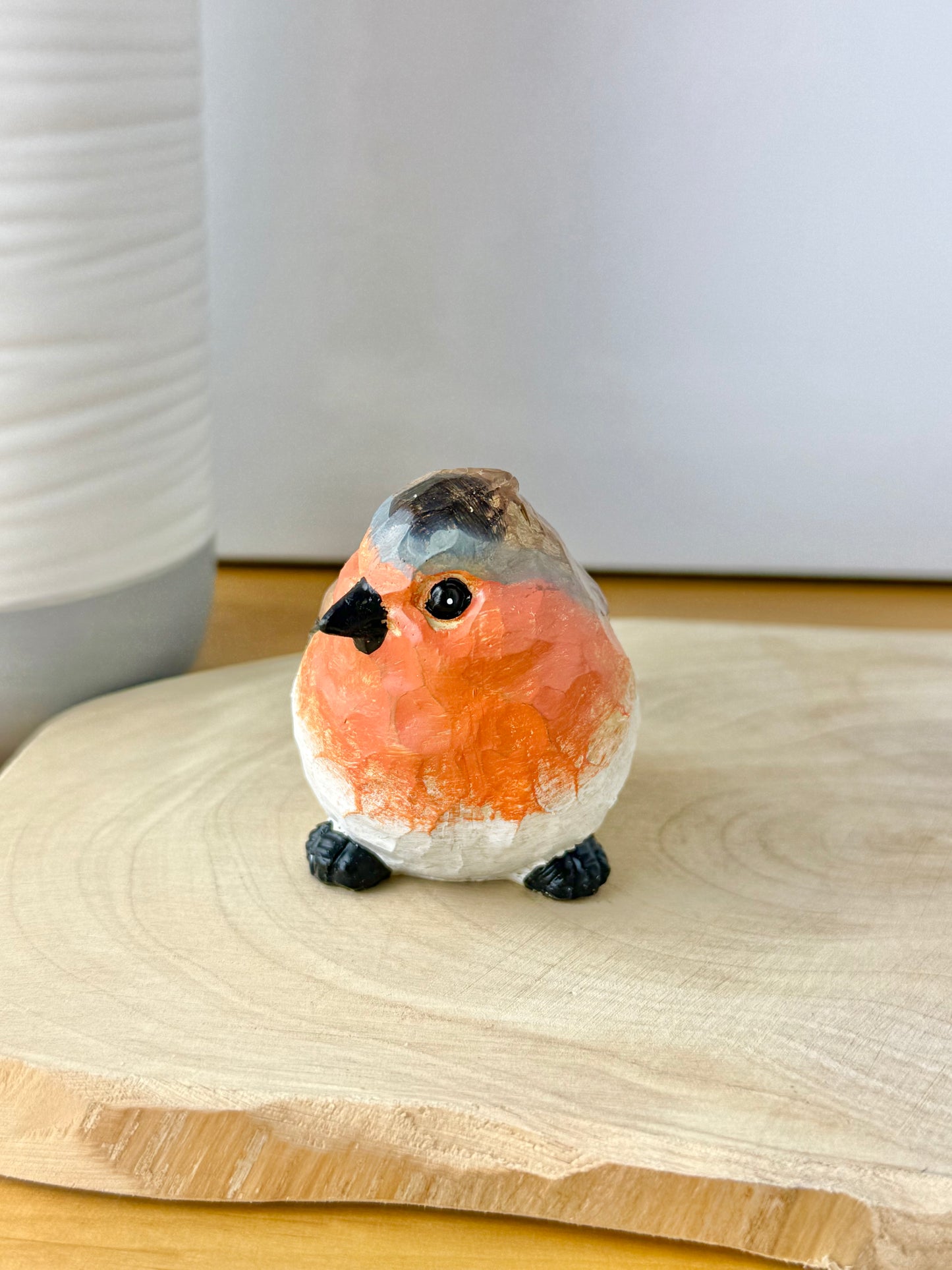 Carved Robin statue