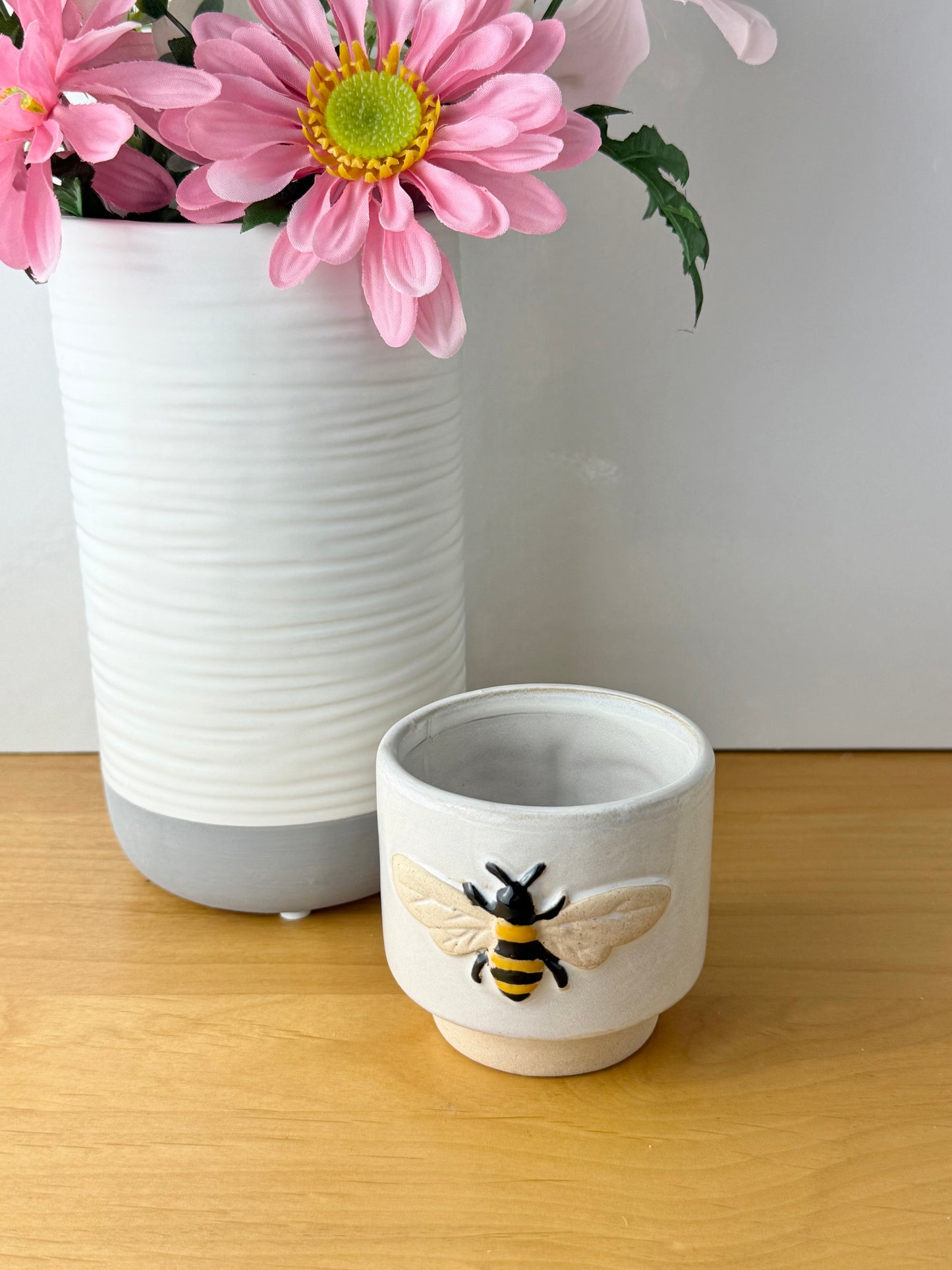 Stoneware Bee Planters - 3 sizes