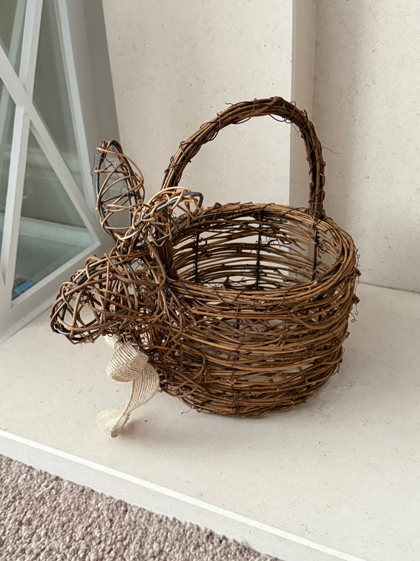 Rattan Bunny Basket