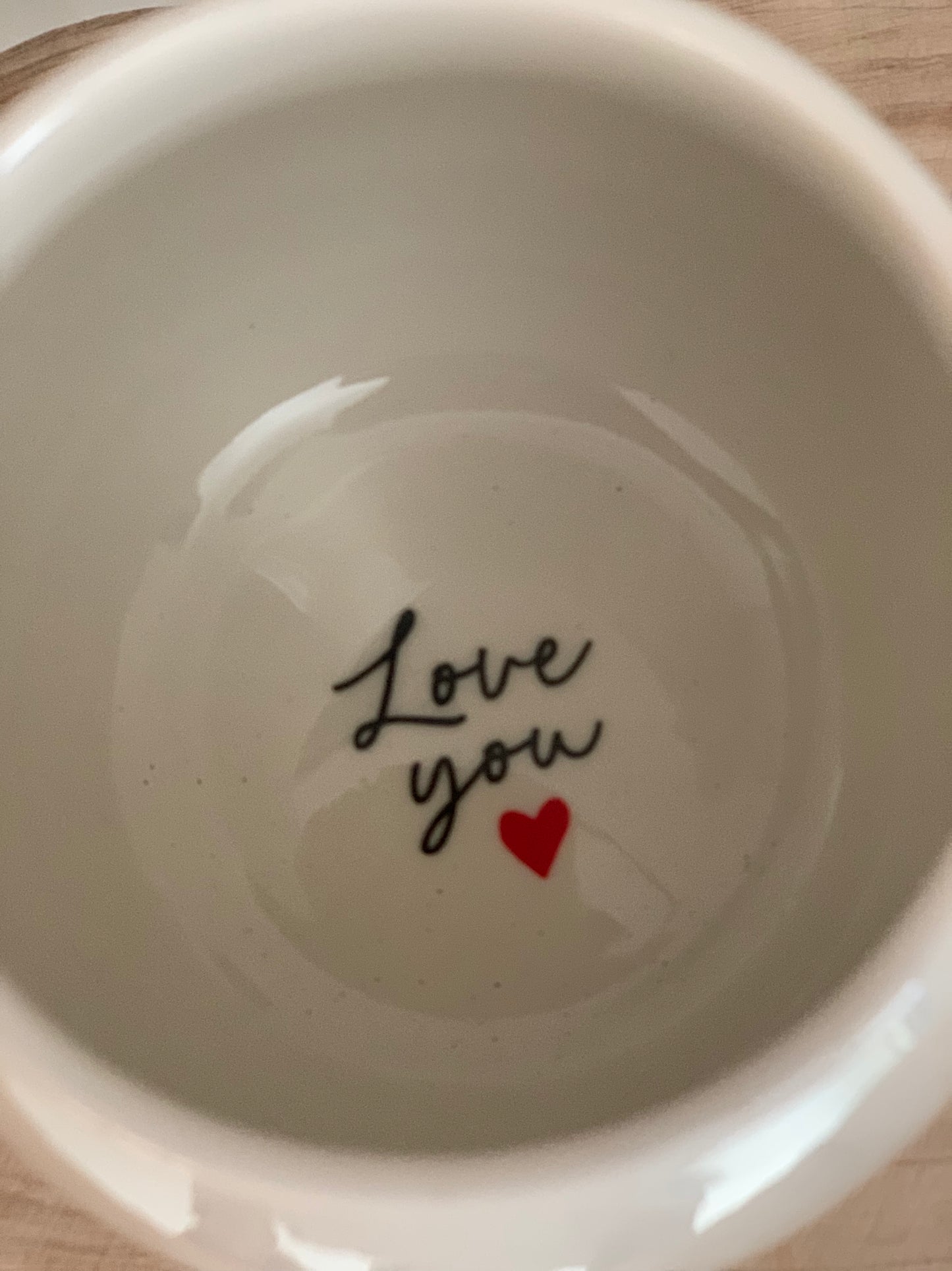 Love Heart Hidden message mug (LAST ONE)