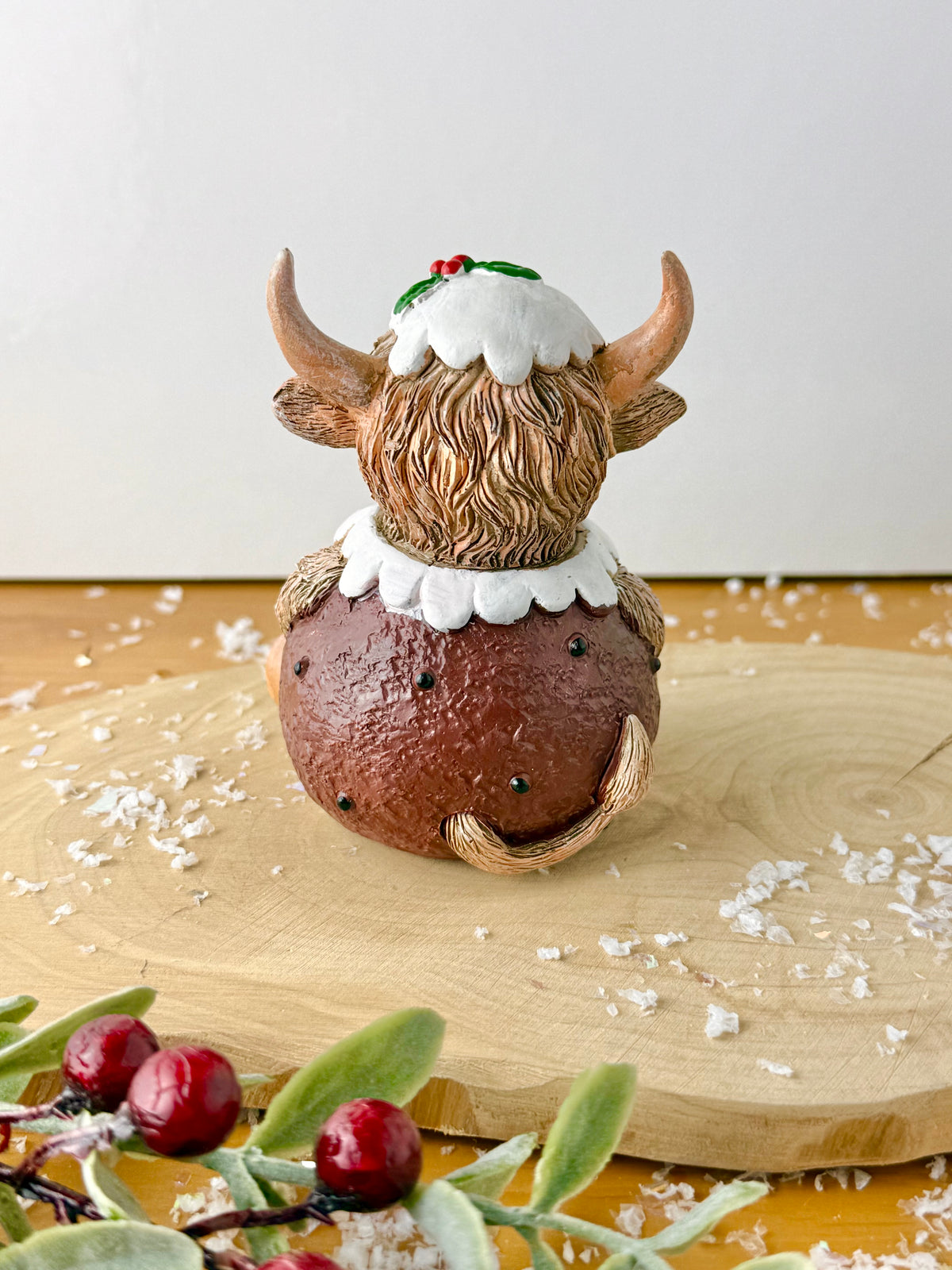 Highland Cow Christmas Pudding