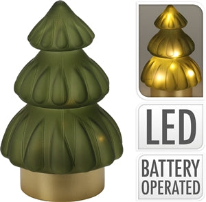 Glass LED Green Tree