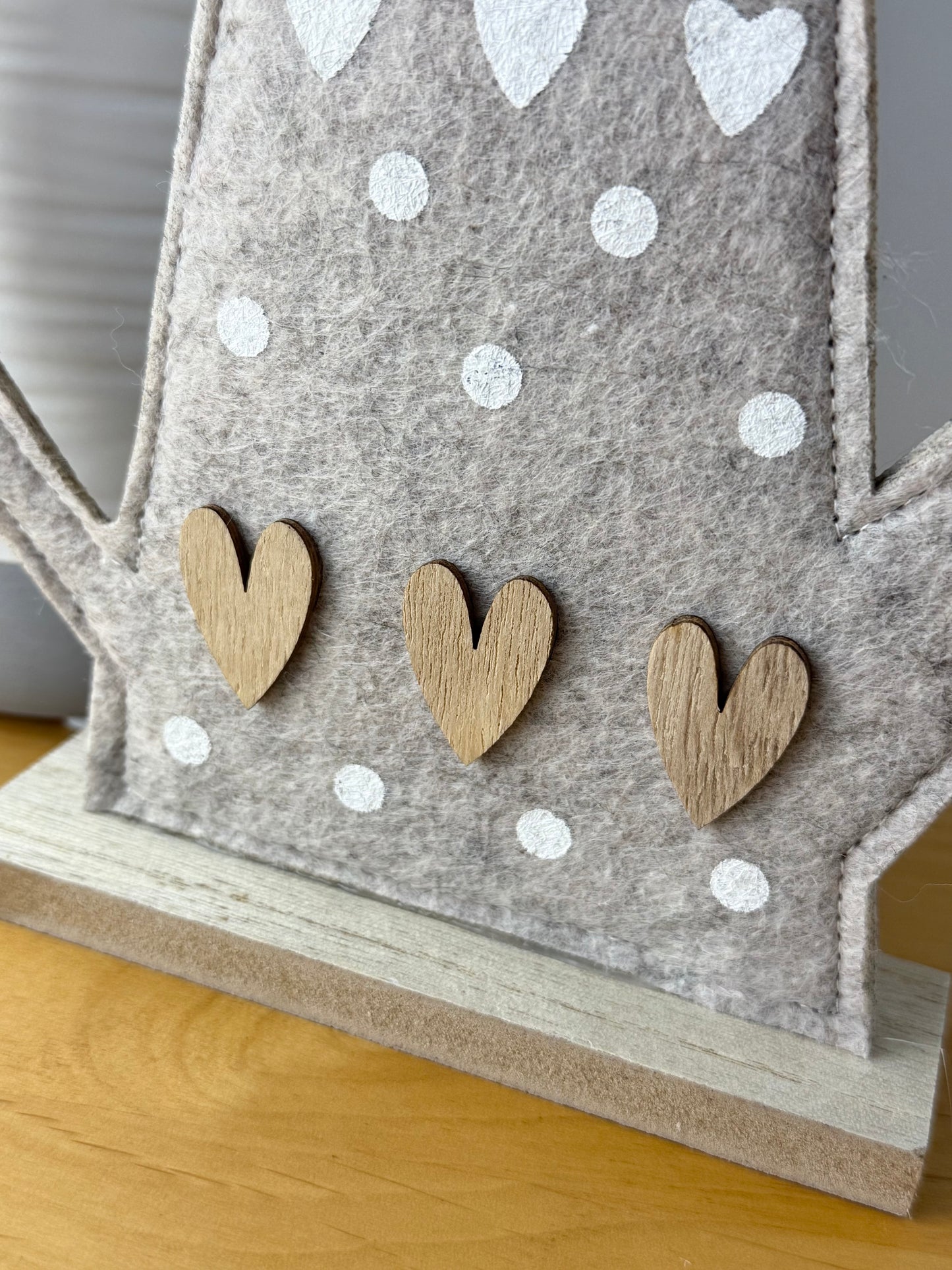 Felt Watering Can with flowers