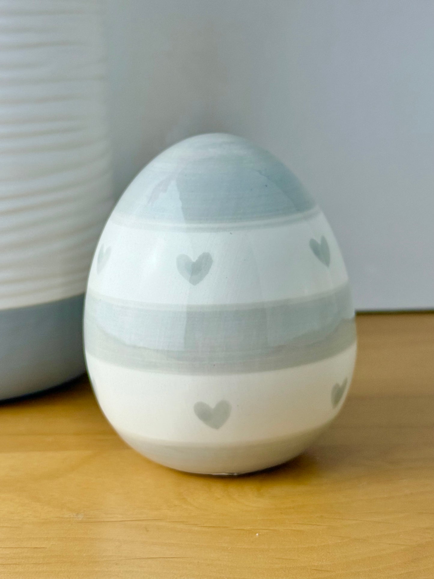 Ceramic heart egg