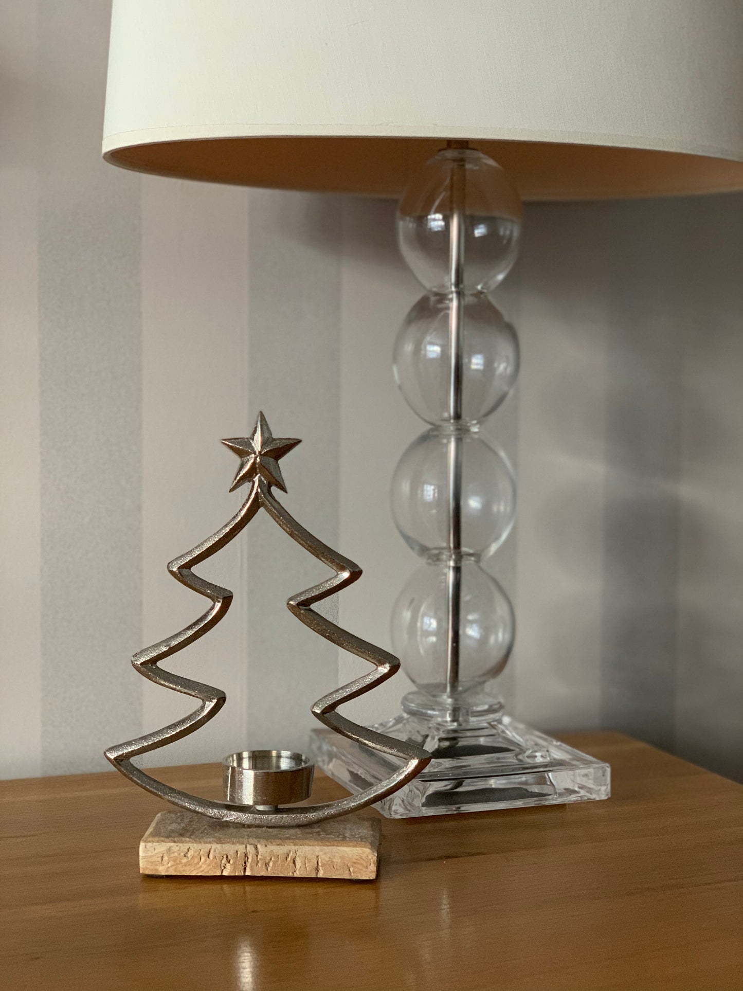 Silver Tree Tealight Holder
