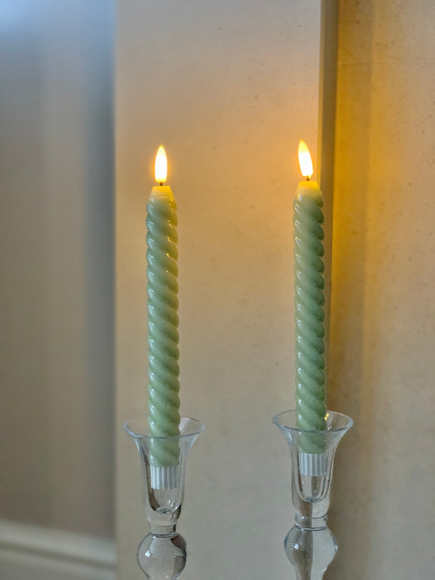 Luxe LED Twist Candle (pairs) - 5 colours