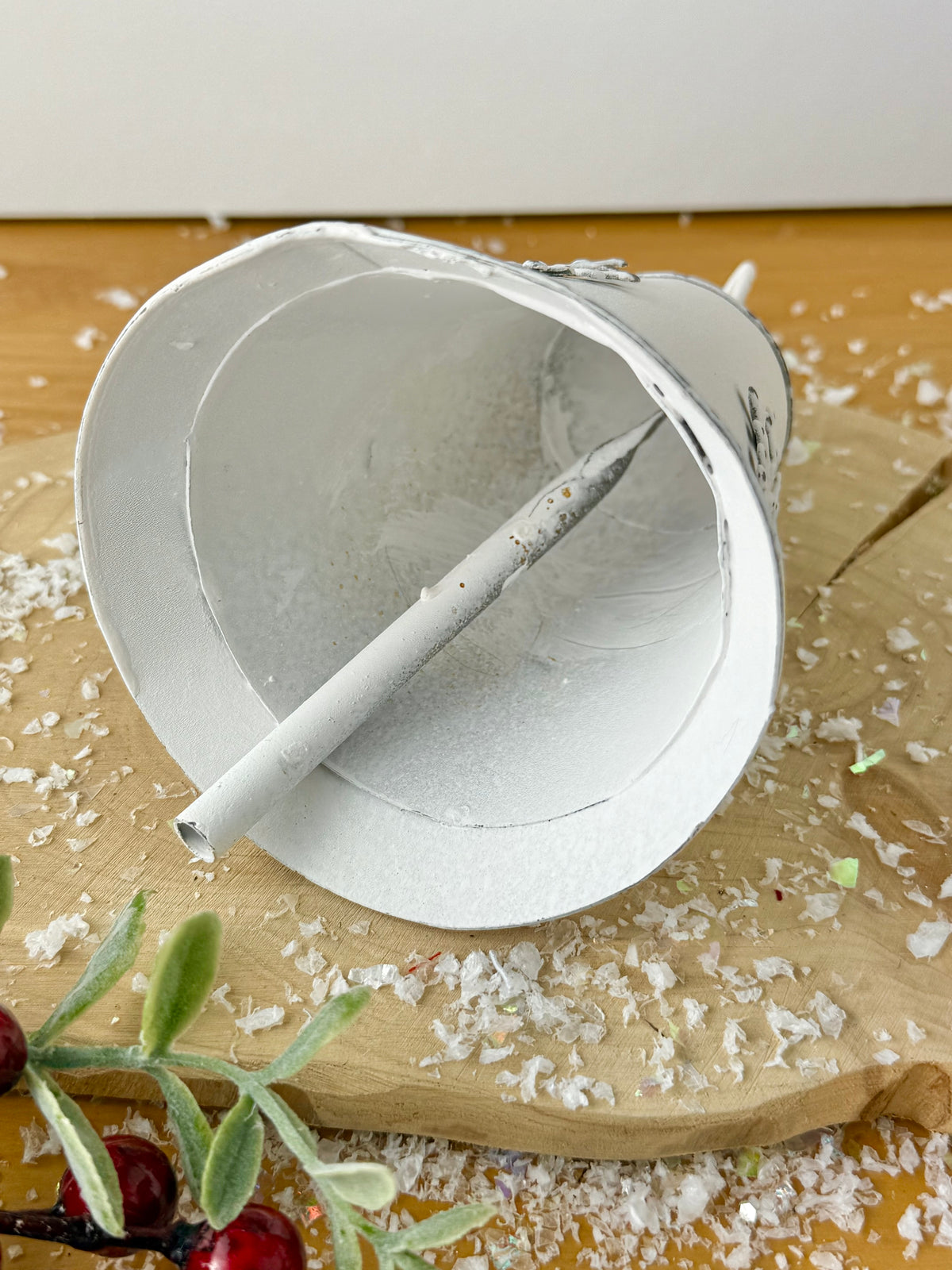 White Metal Bell with Snowflake design - 2 Sizes