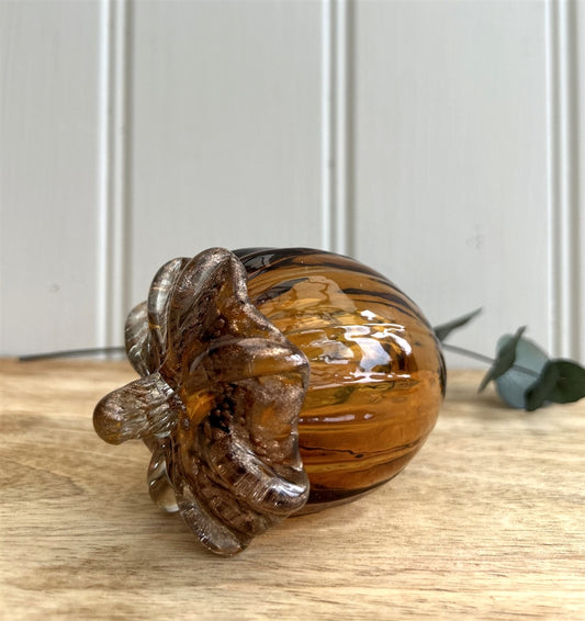 Glass Amber Acorn