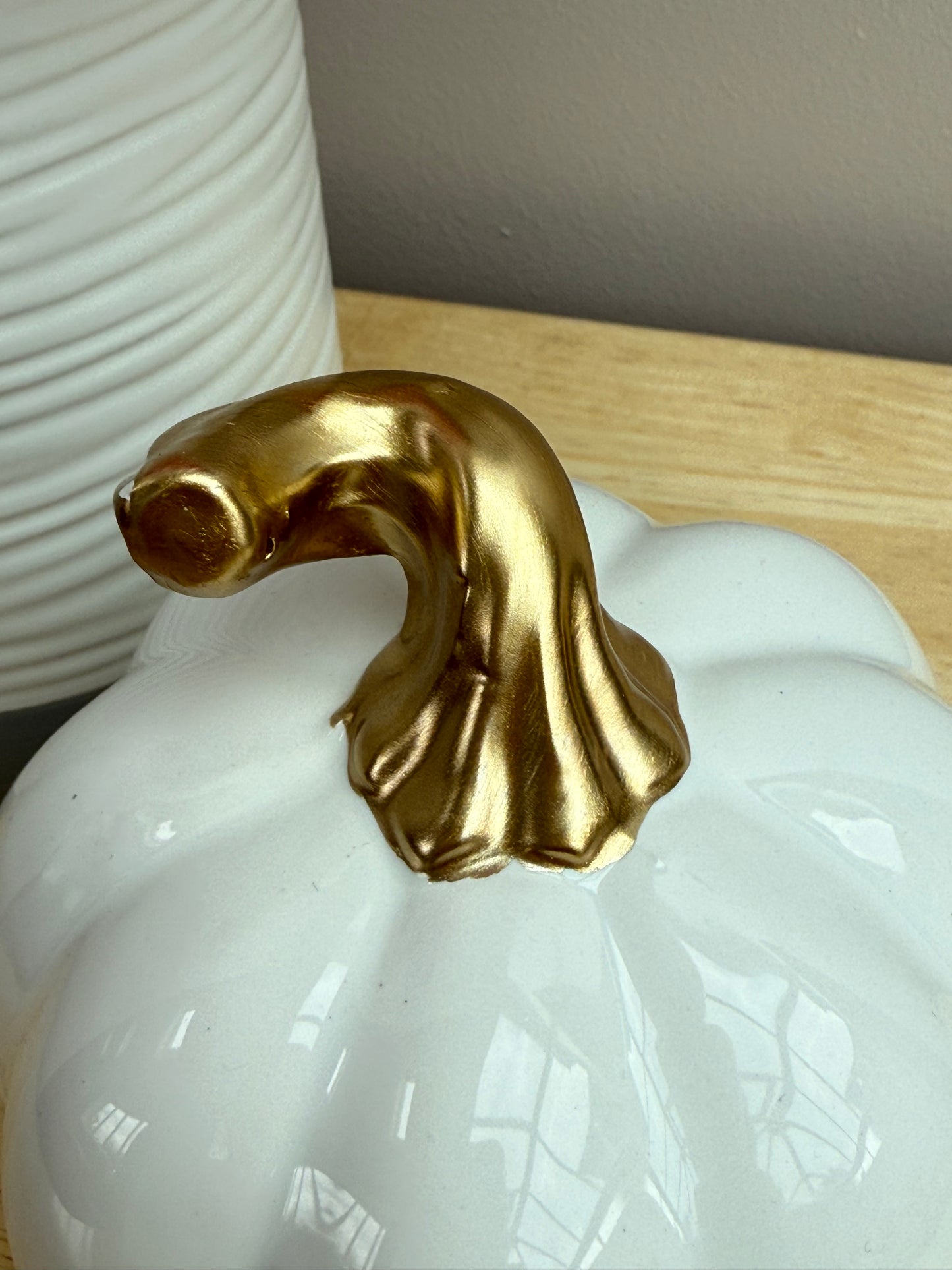 Ceramic White Pumpkin - Medium & Small
