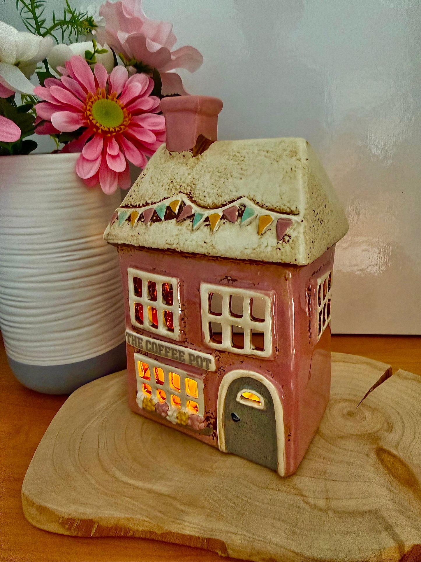 Village Pottery The Coffee Pot Tea Light Holder