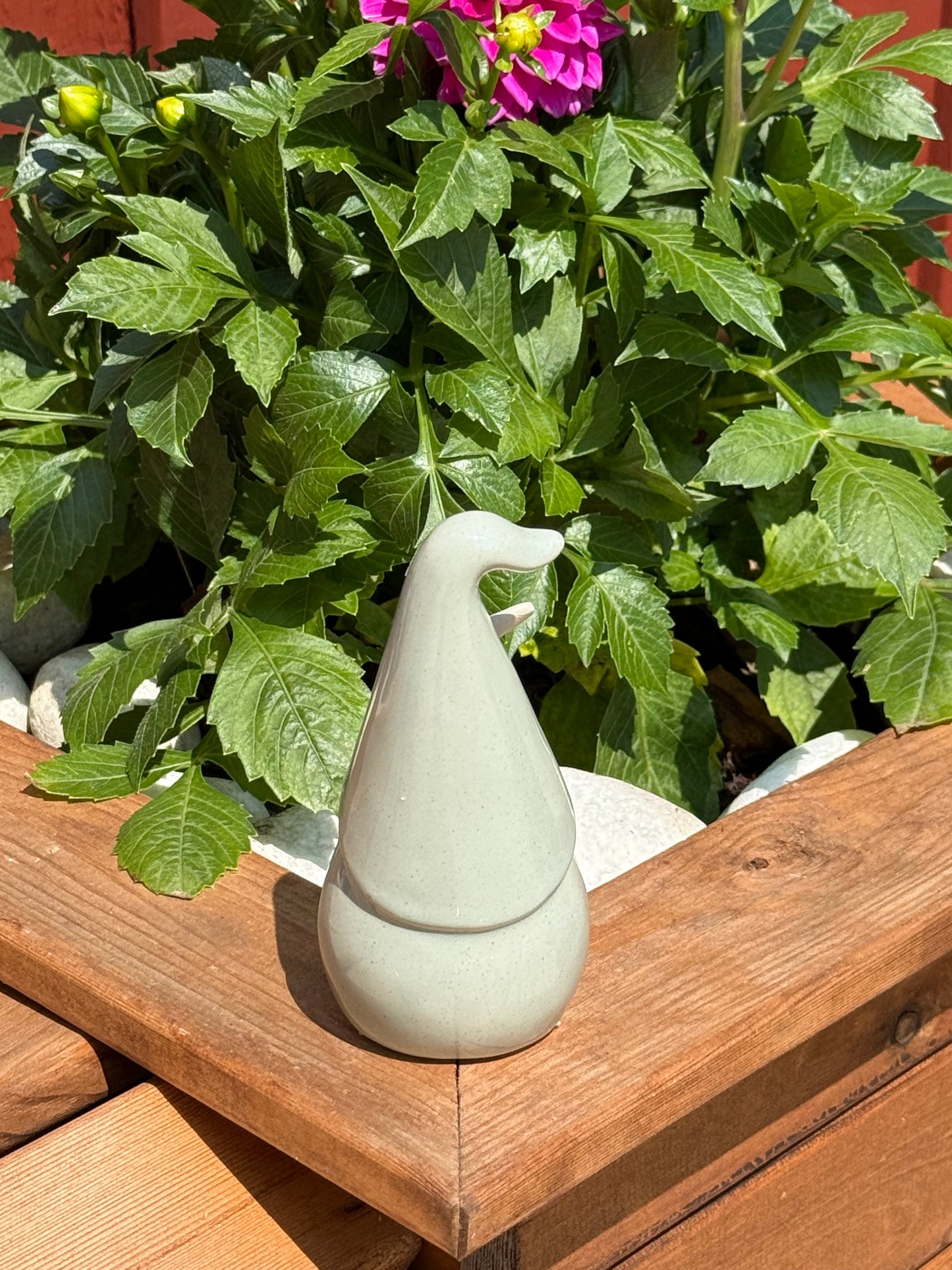 Green garden gnome