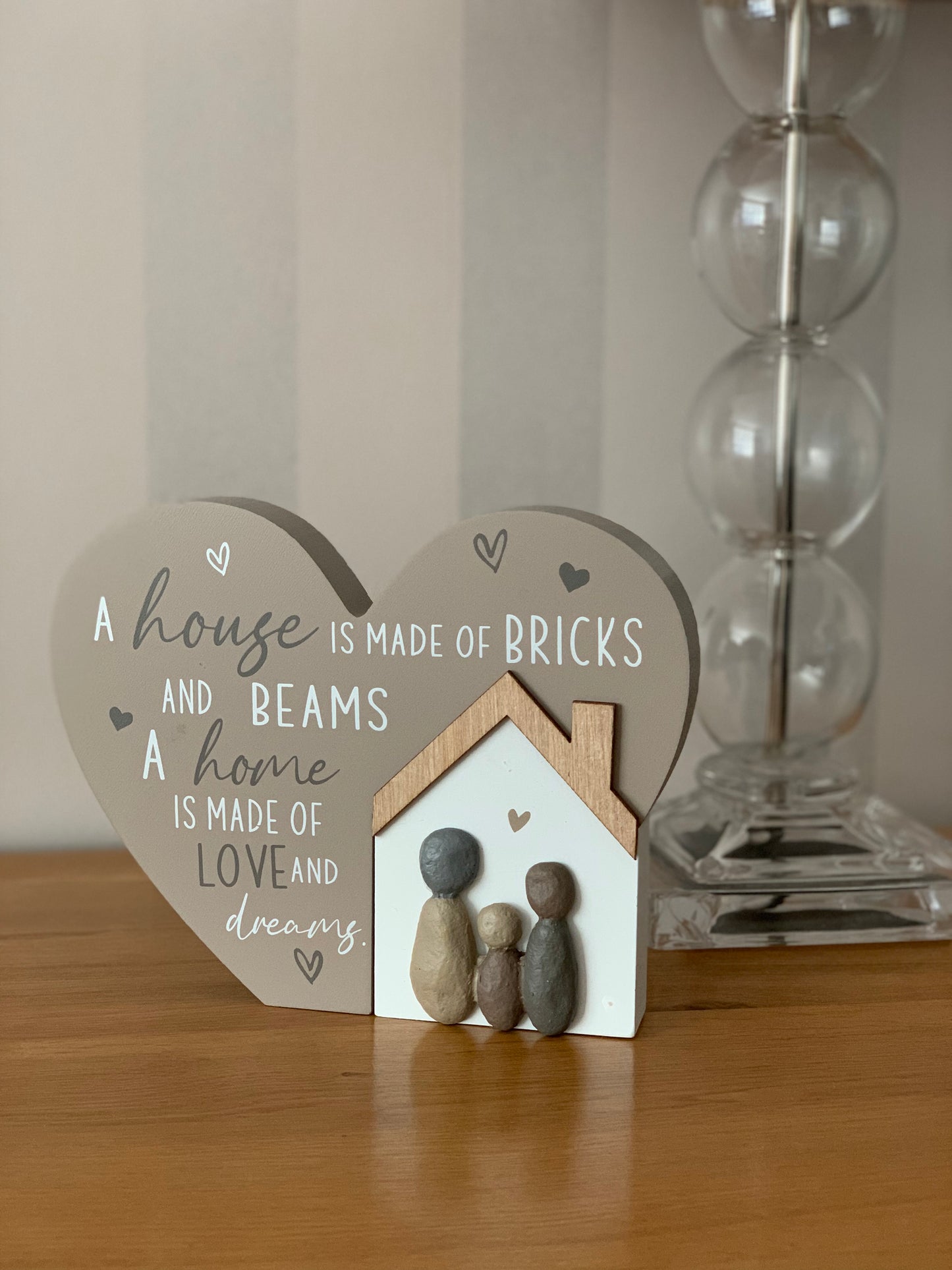 Love & Affection Heart House Plaque