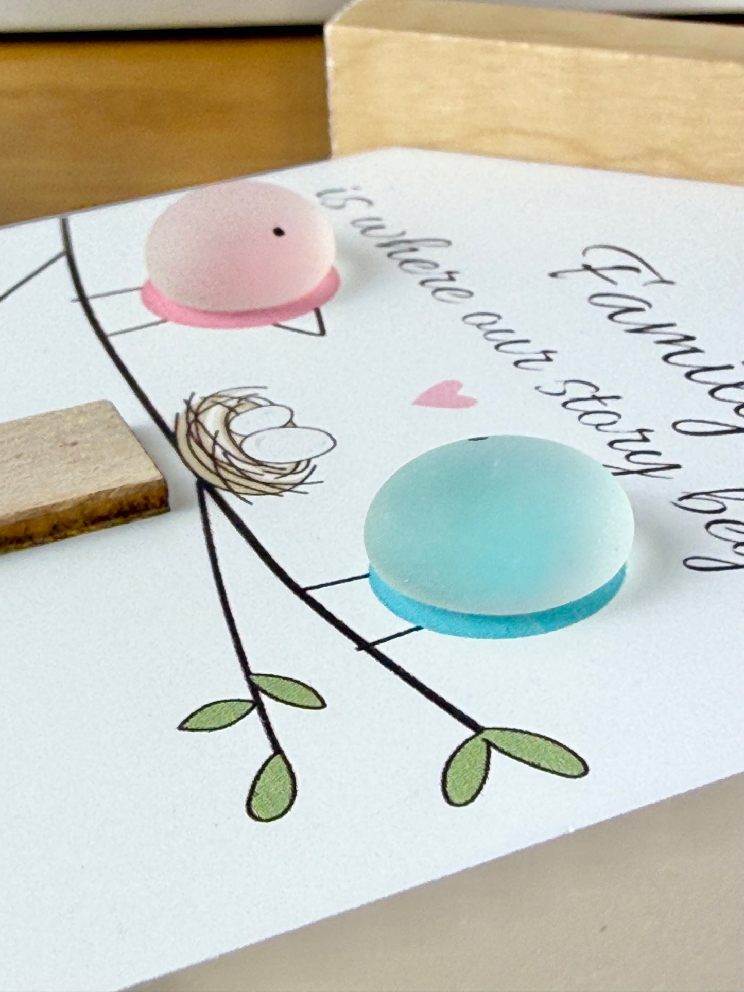 Pebble Glass House - Family is where our story begins