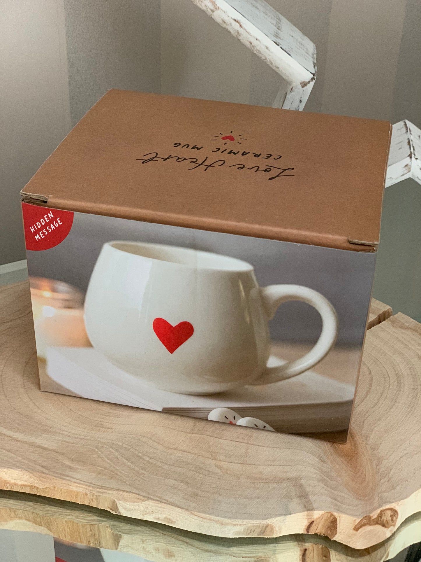 Love Heart Hidden message mug (LAST ONE)