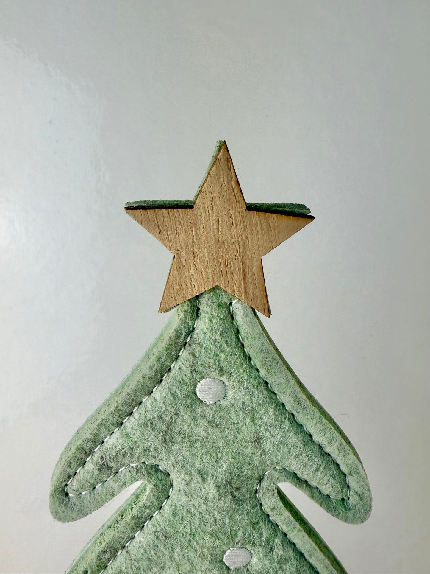 Felt Christmas Trees - Light Green Pair