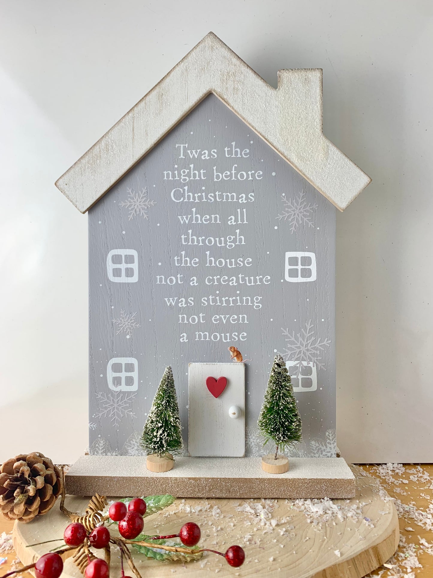 NIght Before Christmas House Plaque