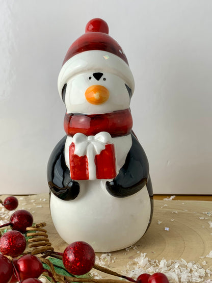 Christmas Penguin with Parcel