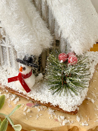 Alpine Light Up Large Log Cabin