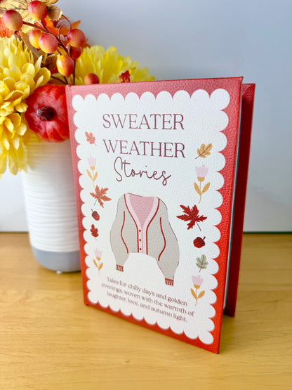 Cosy Chapter Wooden Book Box - Sweater Weather Stories