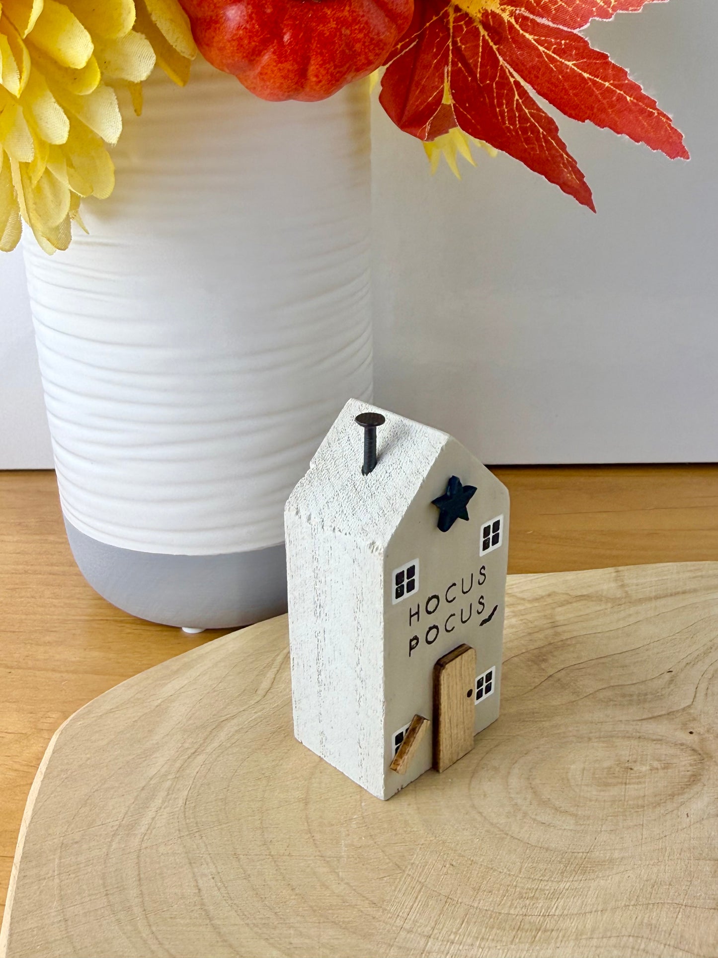 Pair of Wooden Halloween Houses