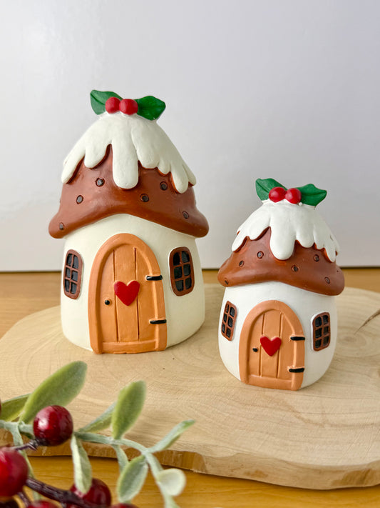 Christmas Pudding House - 2 sizes