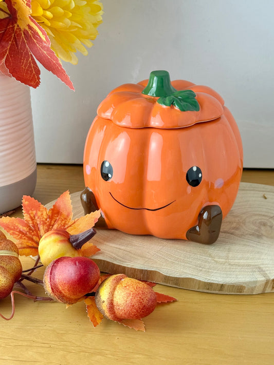 Orange Pumpkin Face Oil Burner/Wax melt burner