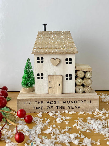 Most Wonderful Time  wooden house